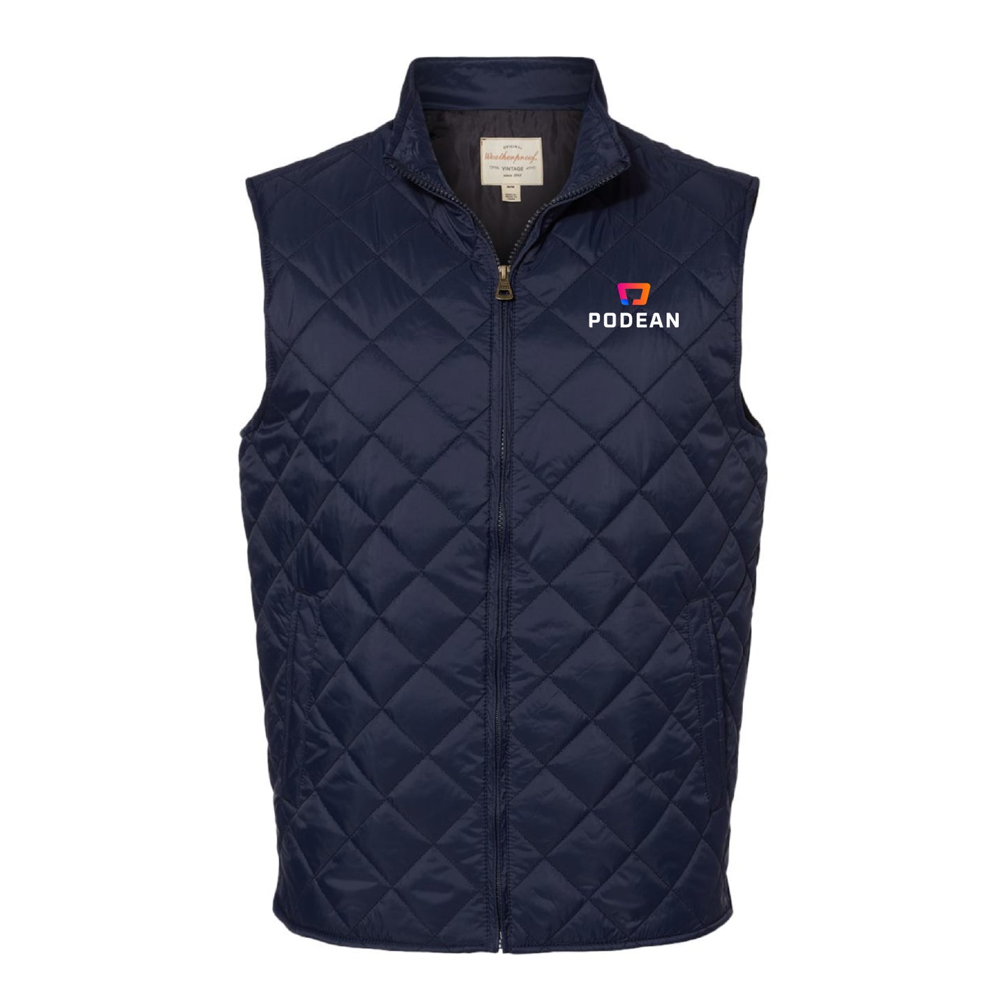 Podean Men's Vintage Diamond Quilted Vest