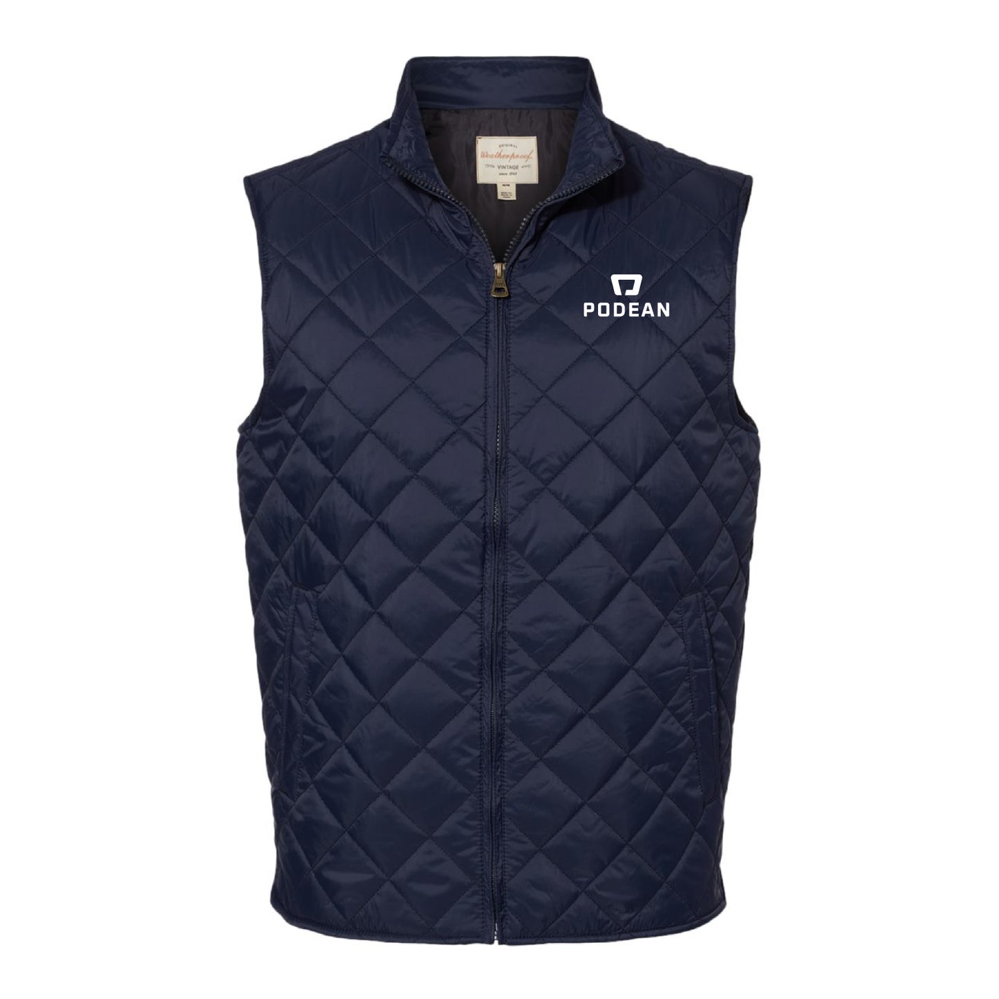 Podean Men's Vintage Diamond Quilted Vest