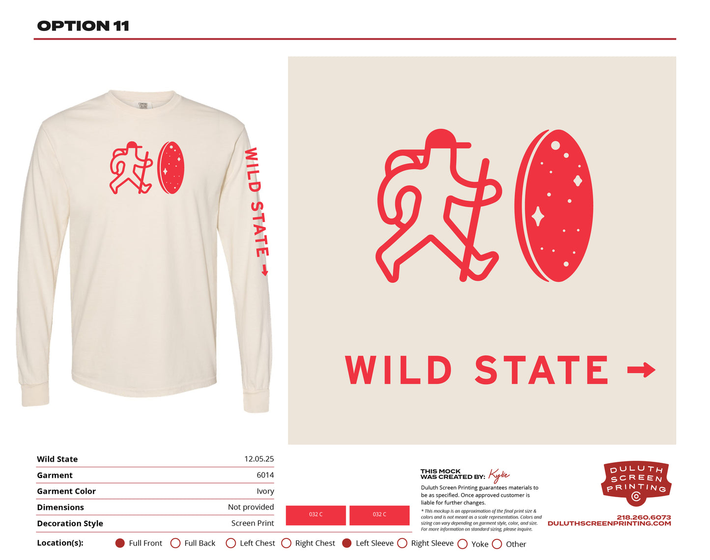 Wild State Unisex Garment-Dyed Heavyweight Long Sleeve Tee
