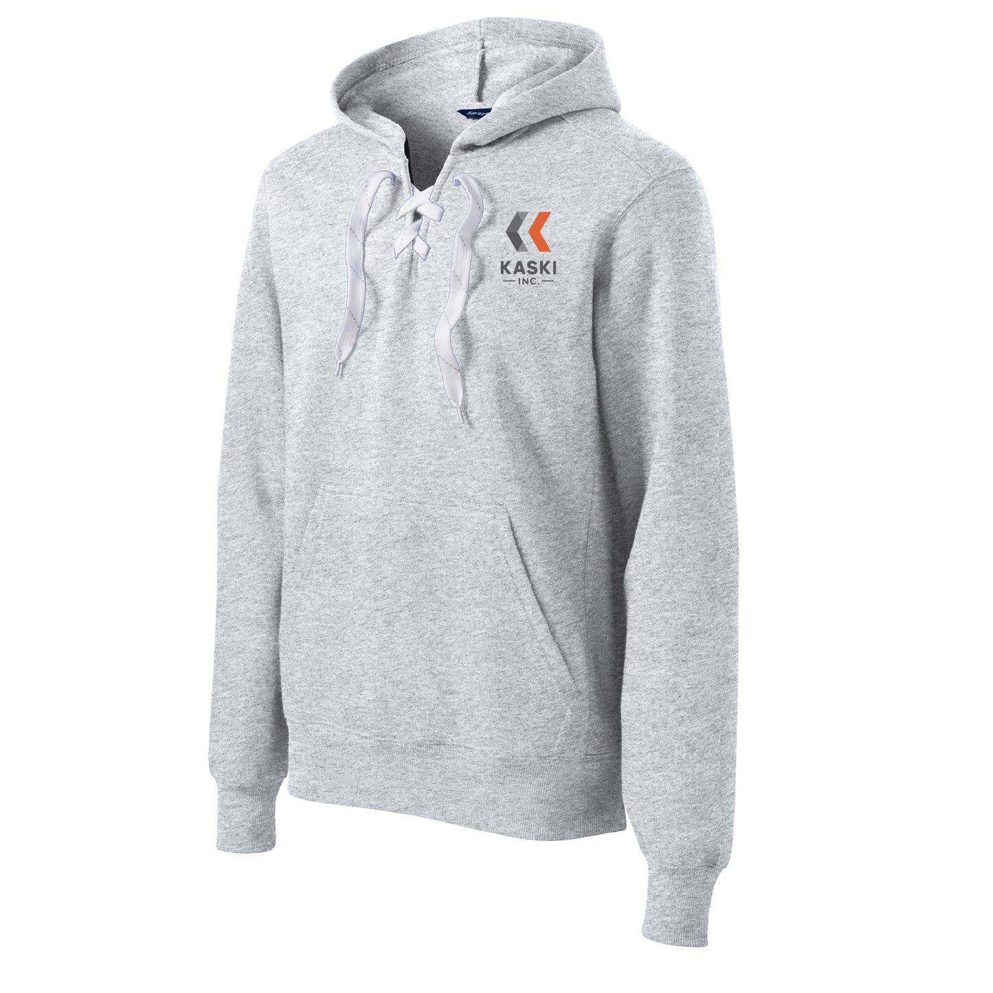 Kaski Lace Up Pullover Hooded Sweatshirt