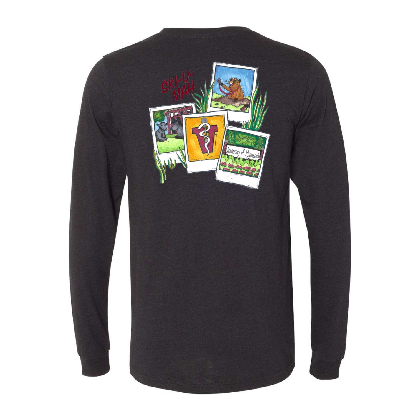 U of M Vet Med Polaroid Long Sleeve