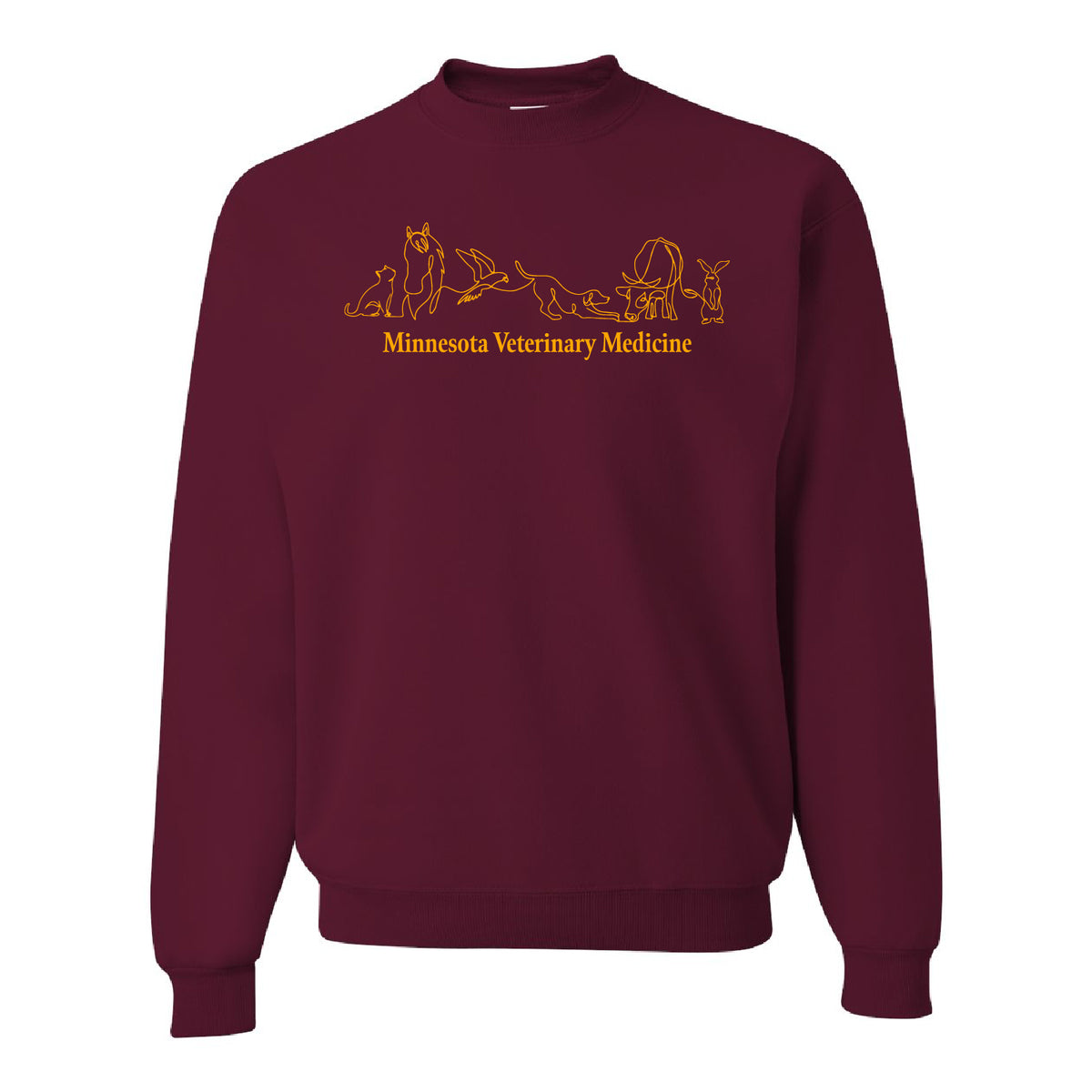UMN CVM Fine Line Crewneck Sweatshirt - Embroidered