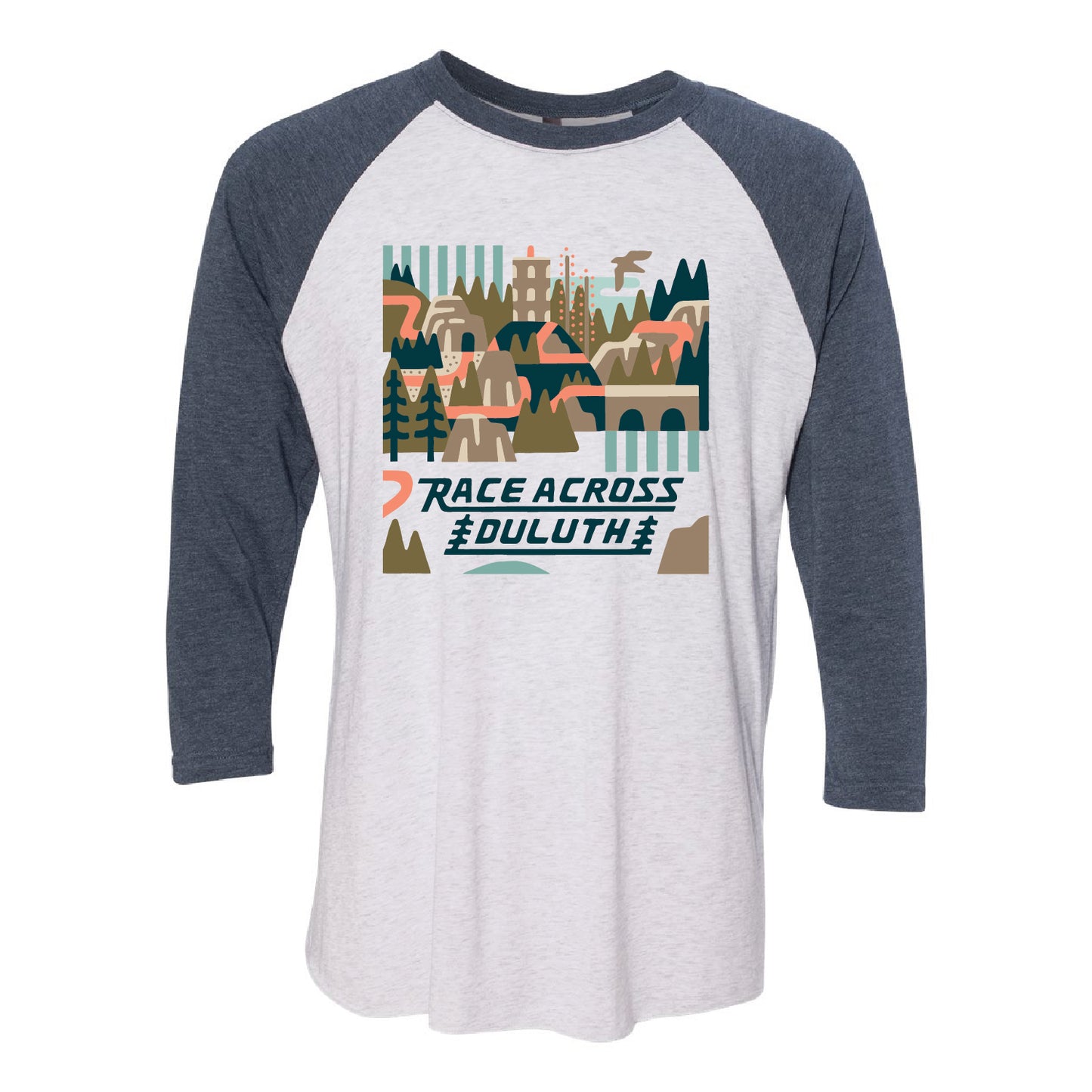 Race Across Duluth Raglan T-Shirt