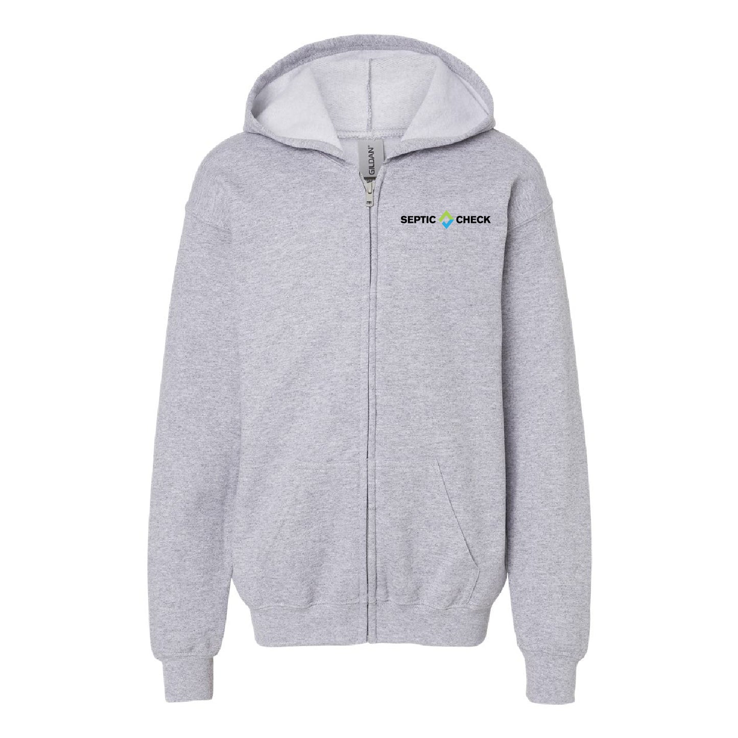 Septic Check Youth Heavy Zip Sweatshirt