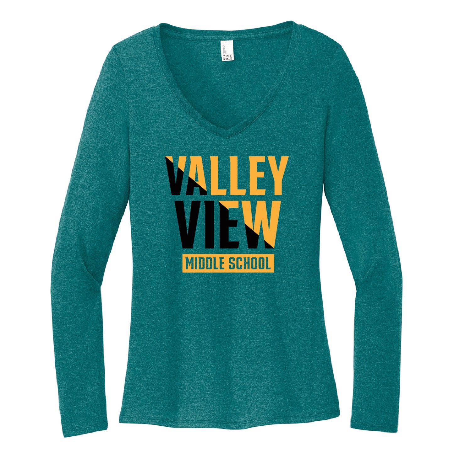 VVMS VALLEY VIEW SLICE Women’s Perfect Tri® Long Sleeve V-Neck Tee