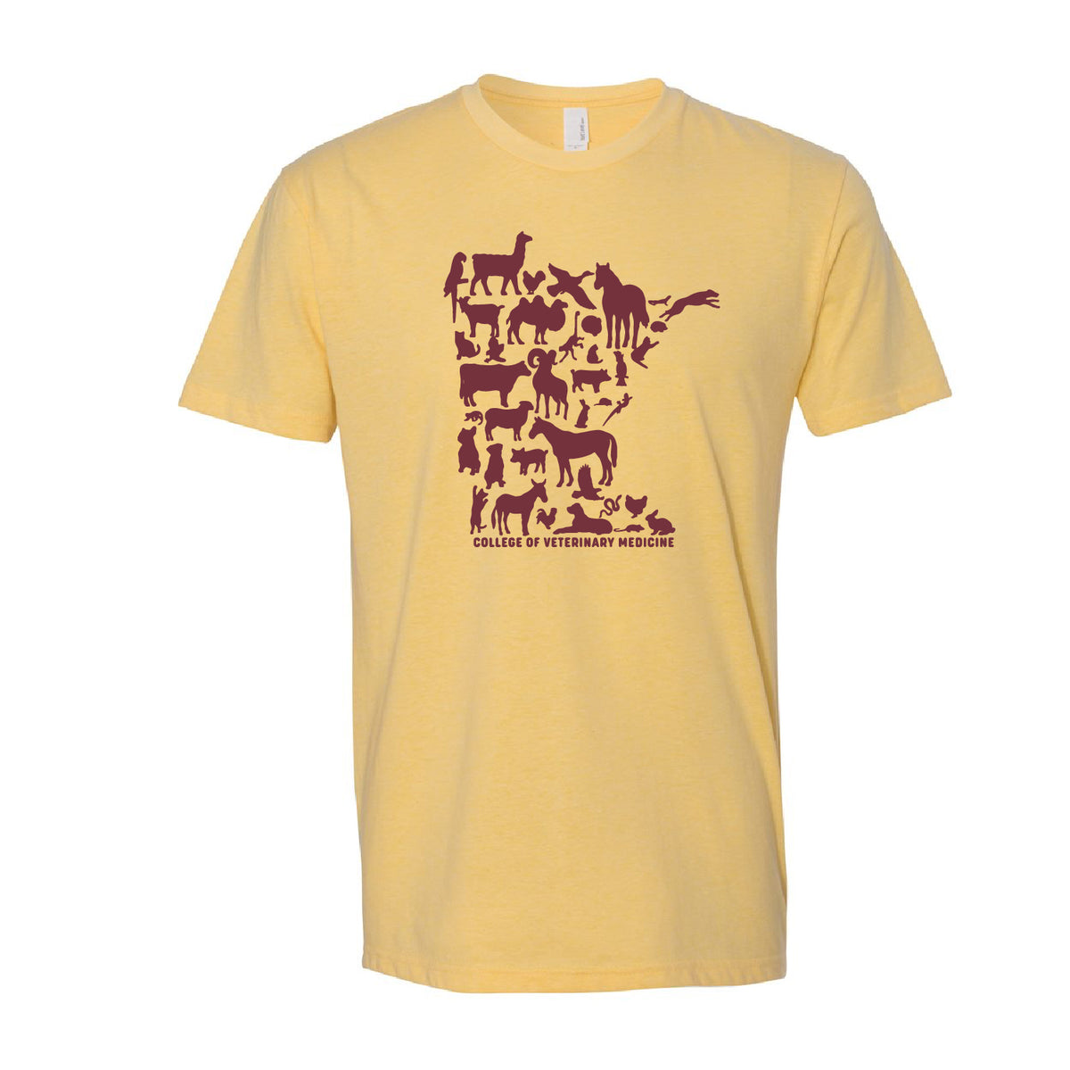 UMN CVM Unisex Short Sleeve Crew - State logo