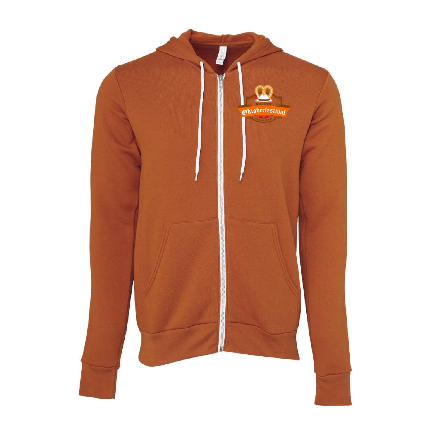 Duluth Oktoberfestival 2024 Sponge Fleece Full-Zip Hoodie Design 1