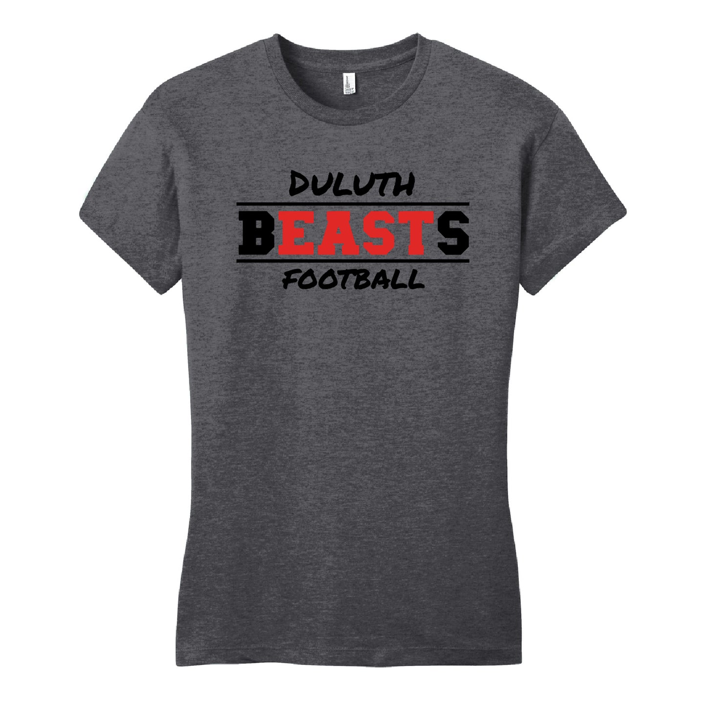 Duluth East Football Women’s Fitted Very Important Tee Design 1