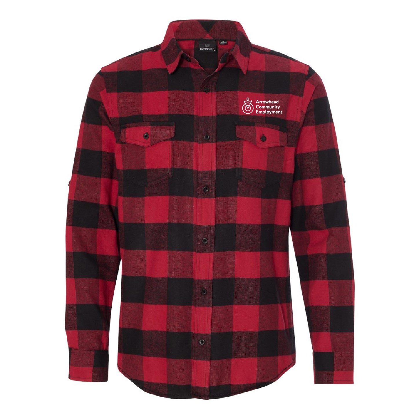 Arrowhead Community Employment Men's Yarn-Dyed Long Sleeve Flannel Shirt