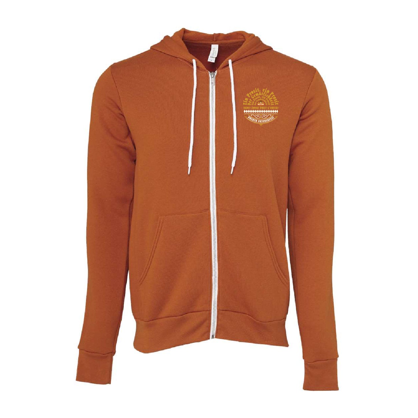 Duluth Oktoberfestival 2024 Sponge Fleece Full-Zip Hoodie Design 4