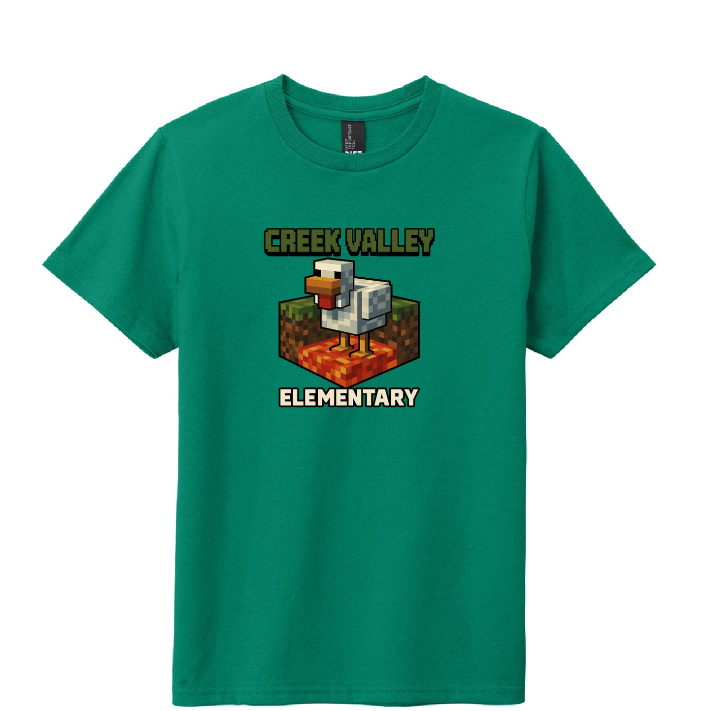 Creek Valley Elementary Youth Very Important Tee Lava Chicken