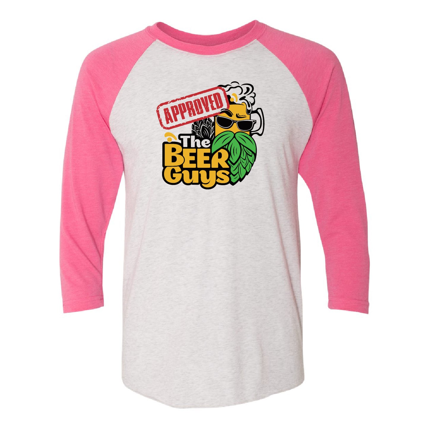The Beer Guys Unisex Tri-Blend 3/4-Sleeve Raglan Tee