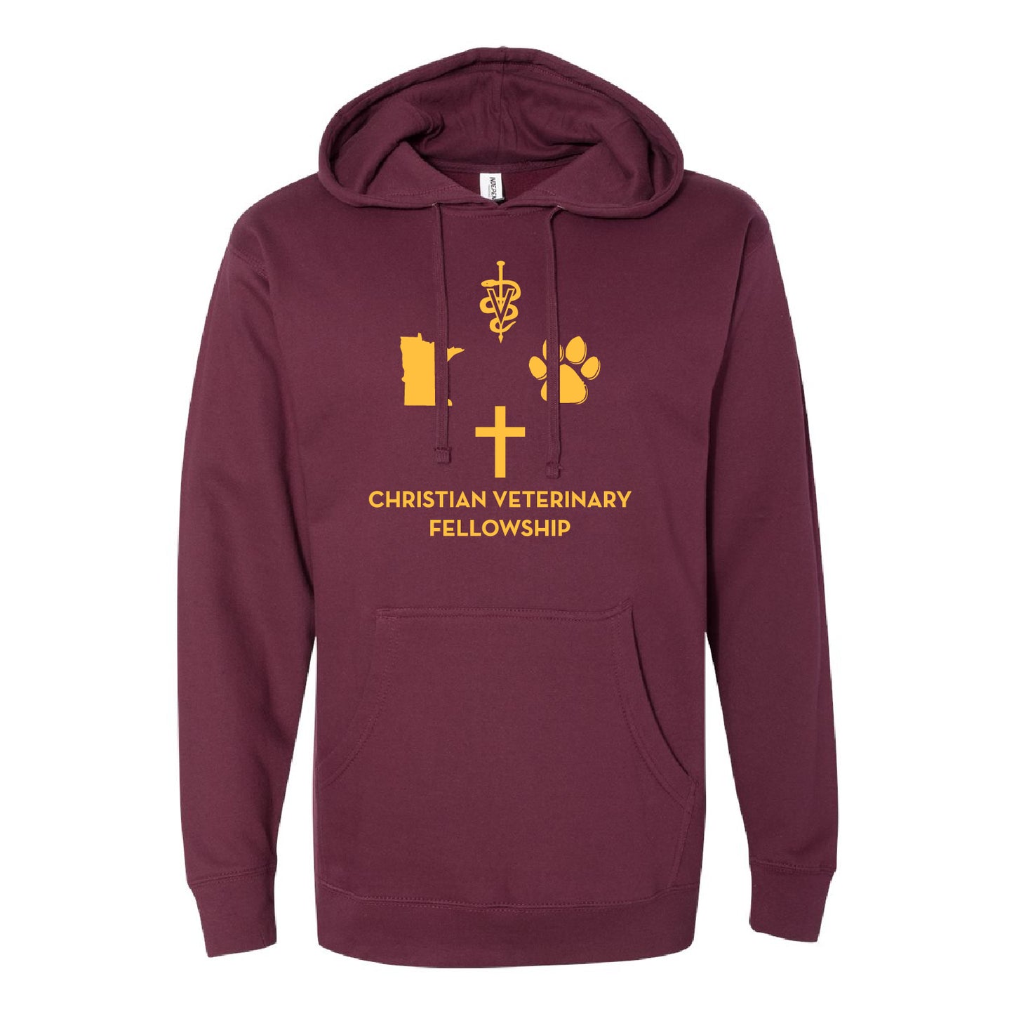 UMN CVF Unisex Midweight Hooded Sweatshirt