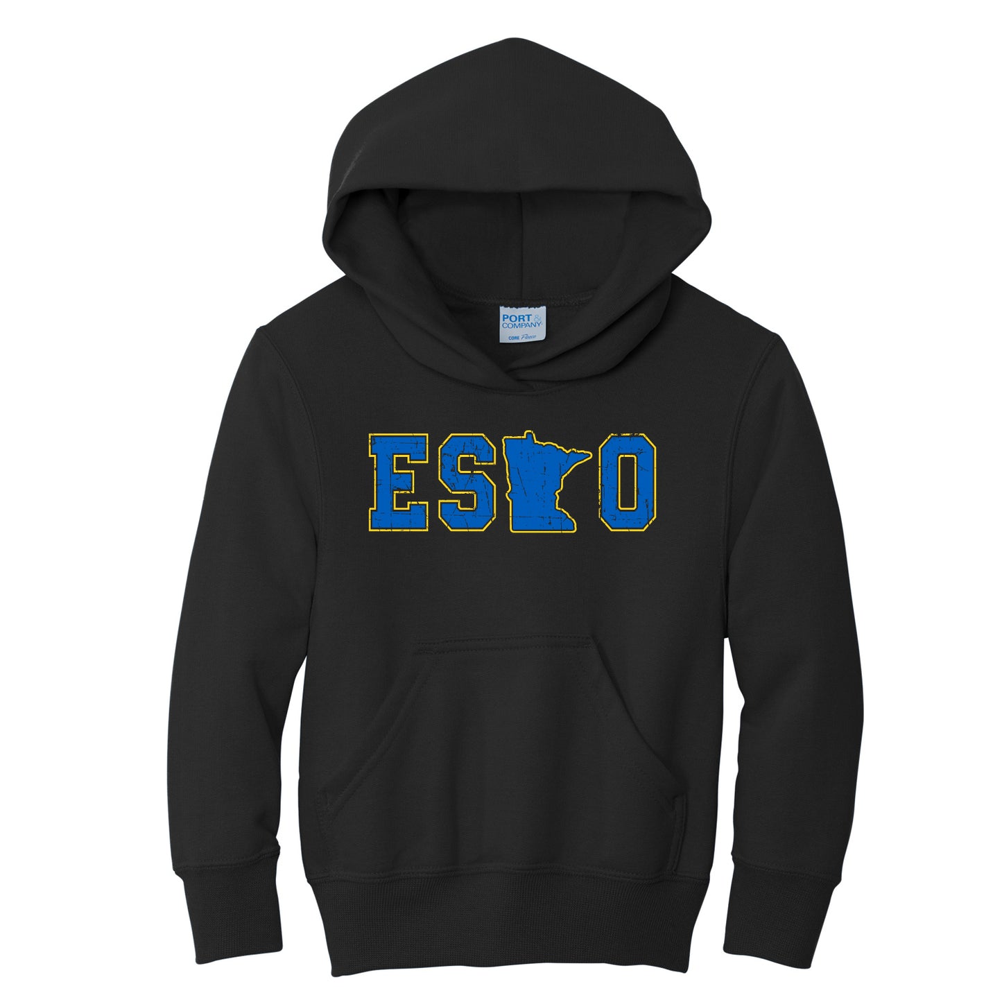 Esko Logo Youth Core Fleece Pullover Hooded Sweatshirt