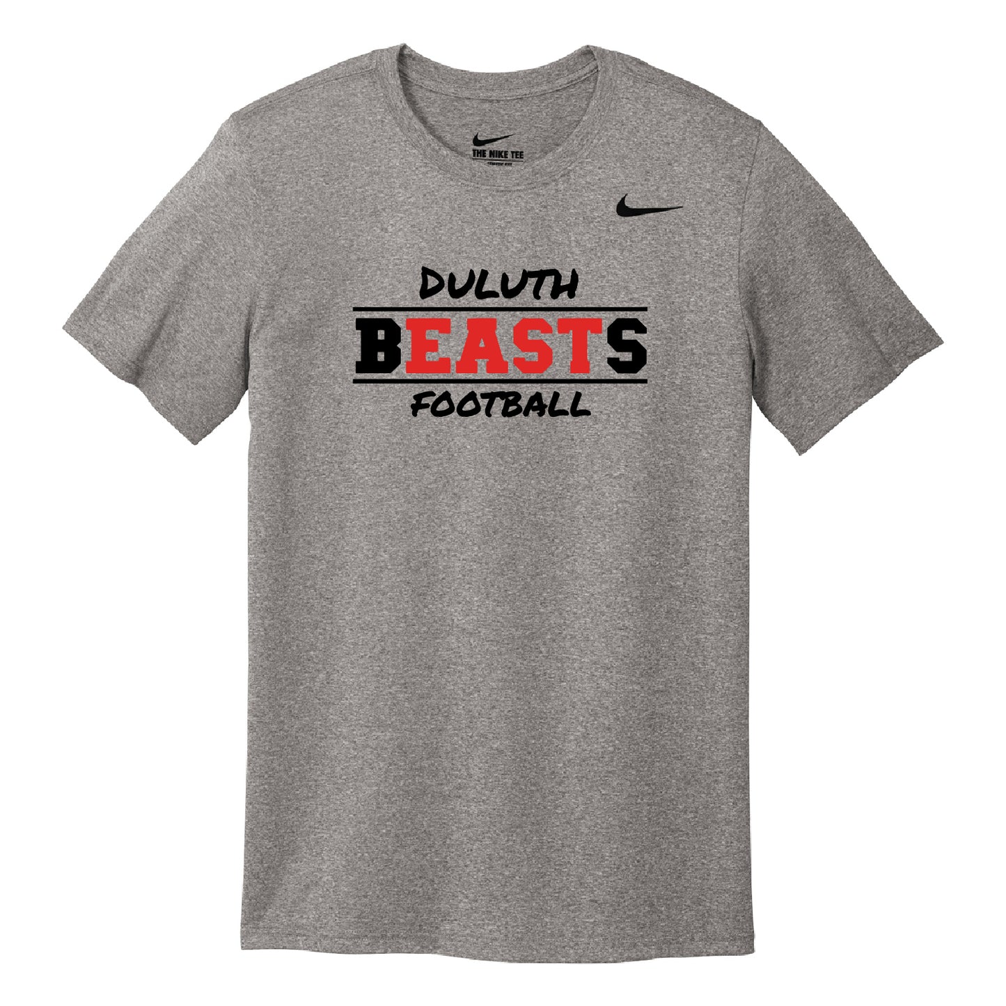 Duluth East Football Nike Team Legend Tee Design 1