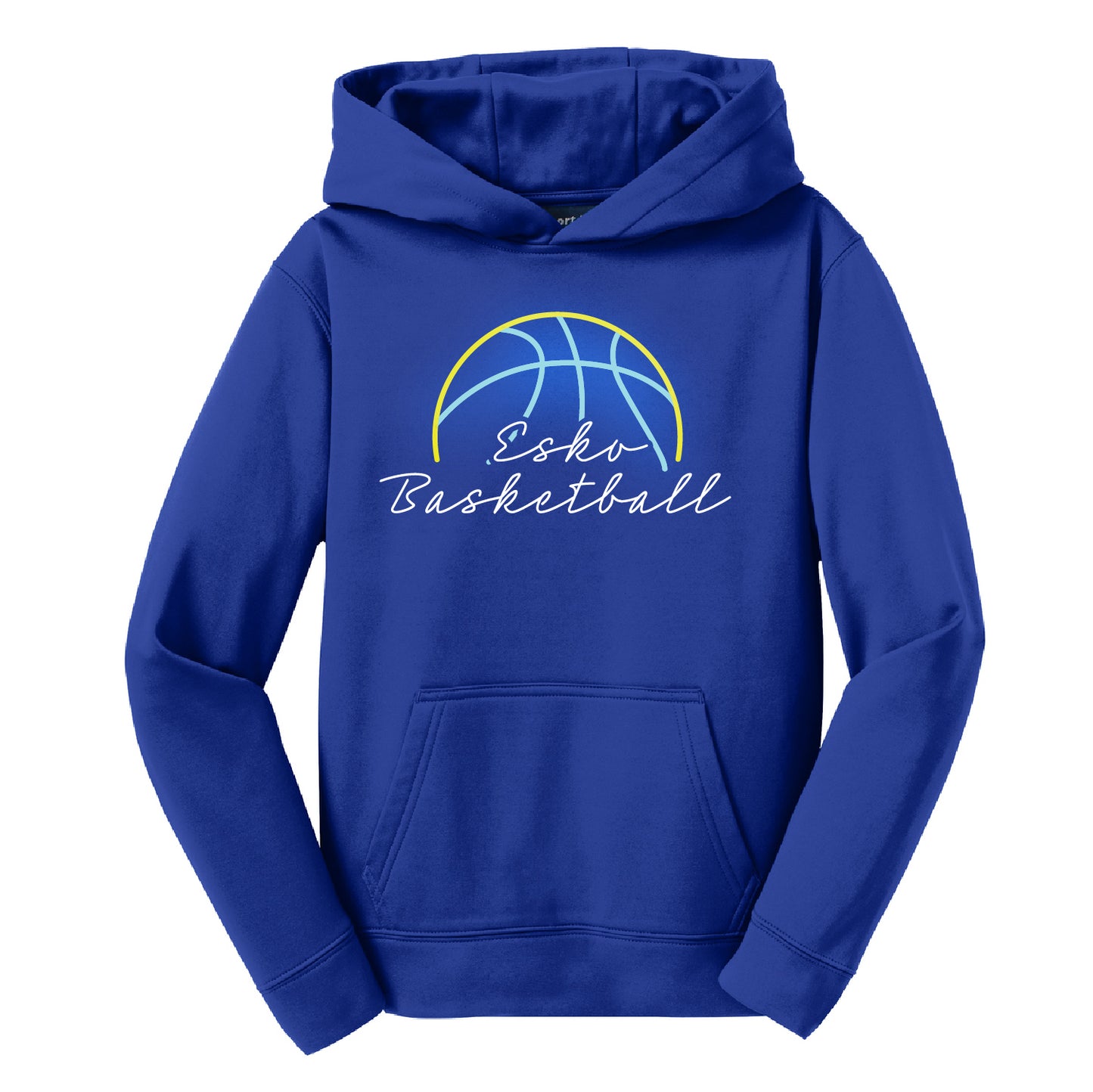 Esko Basketball Youth Sport-Wick® Fleece Hooded Pullover