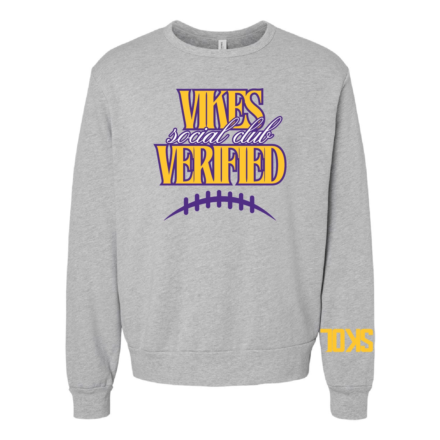 Vikes Verified Unisex Sponge Fleece Classic Crewneck Sweatshirt