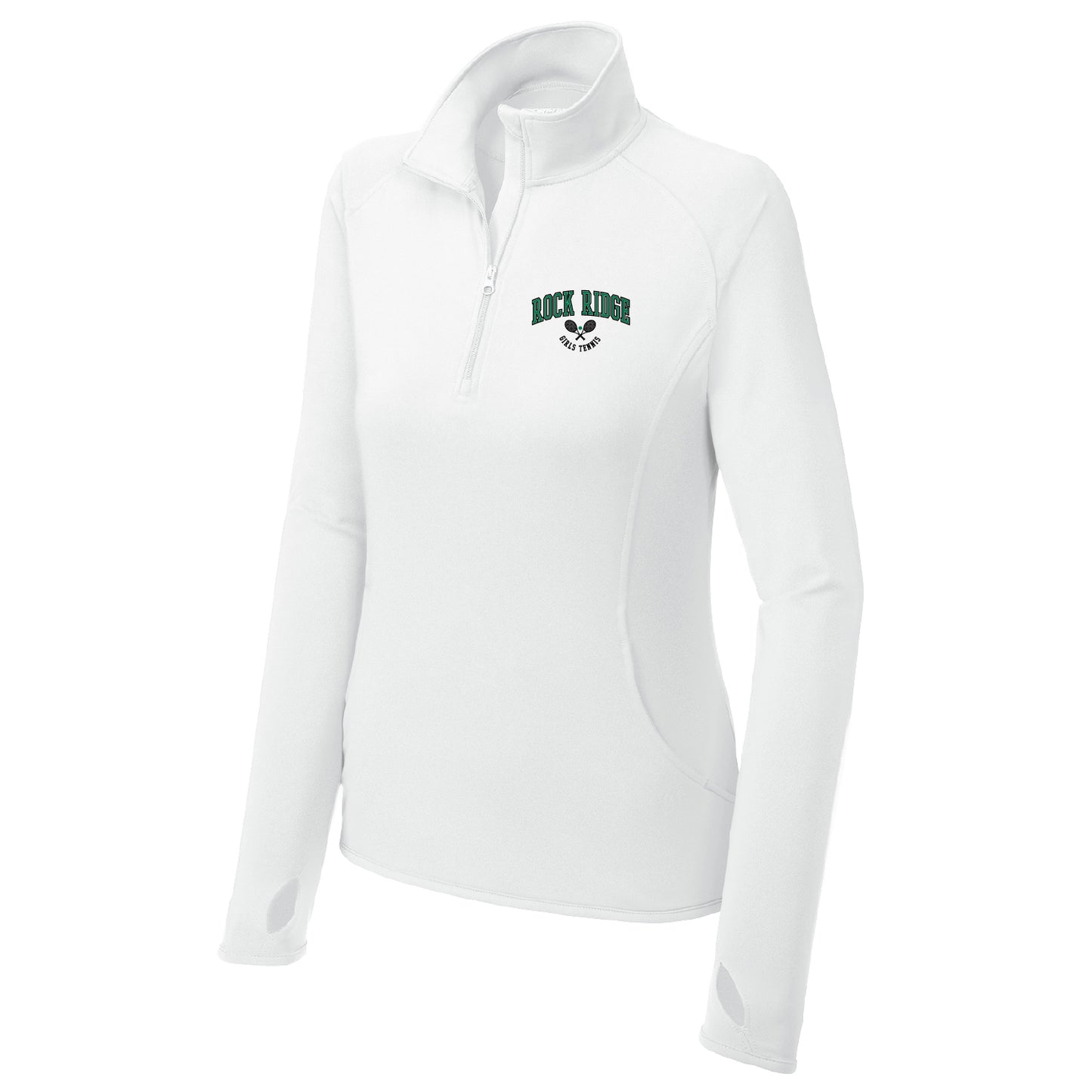 Rock Ridge Girls Tennis Ladies Sport-Wick® Stretch 1/4-Zip Pullover