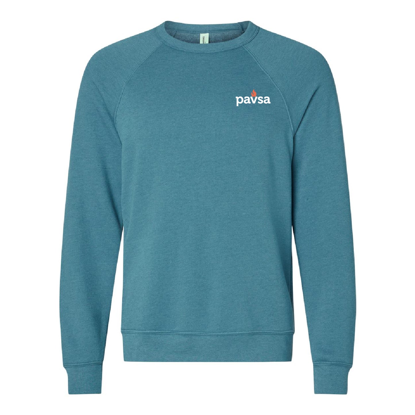 PAVSA Sponge Fleece Raglan Crewneck Sweatshirt (SA Awareness)