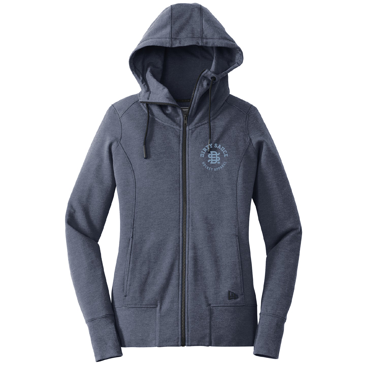 Dirty Sauce Hockey Ladies Triblend Full Zip Hoodie