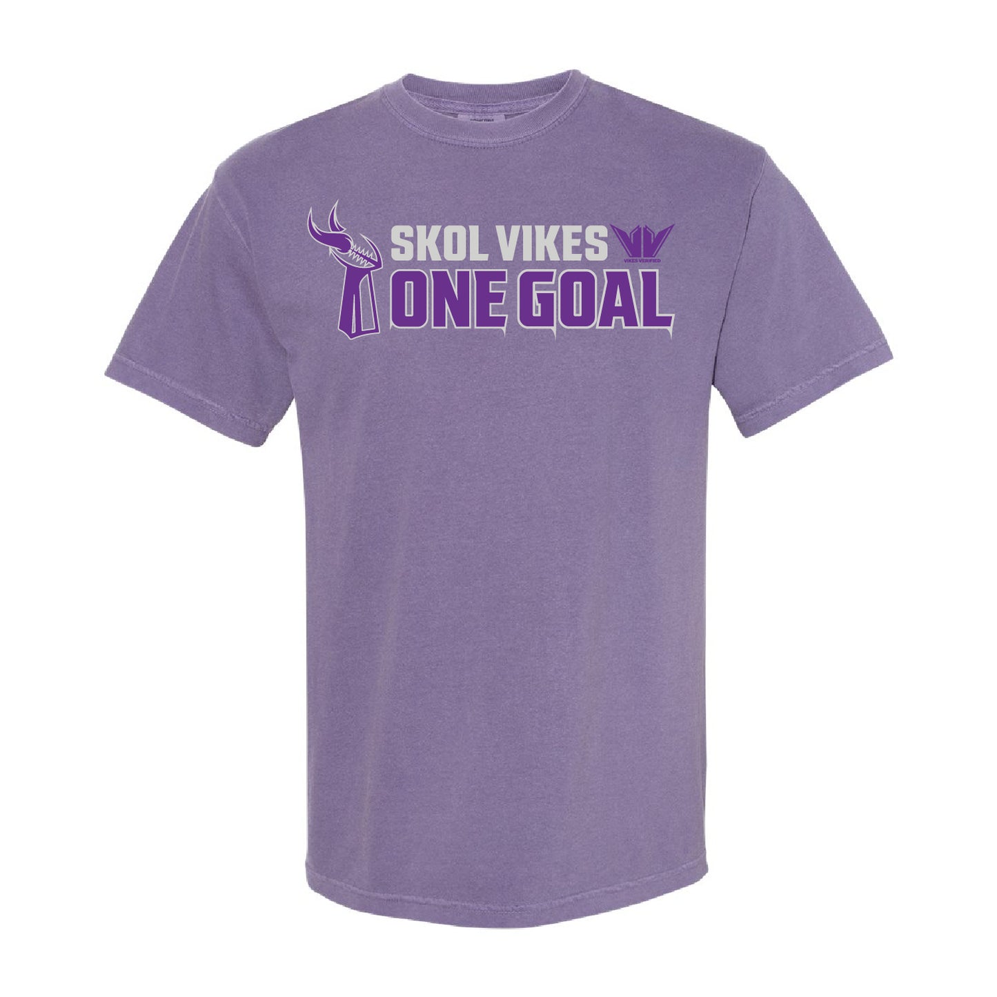 Vikes Verified One Goal Dyed Heavyweight Tee
