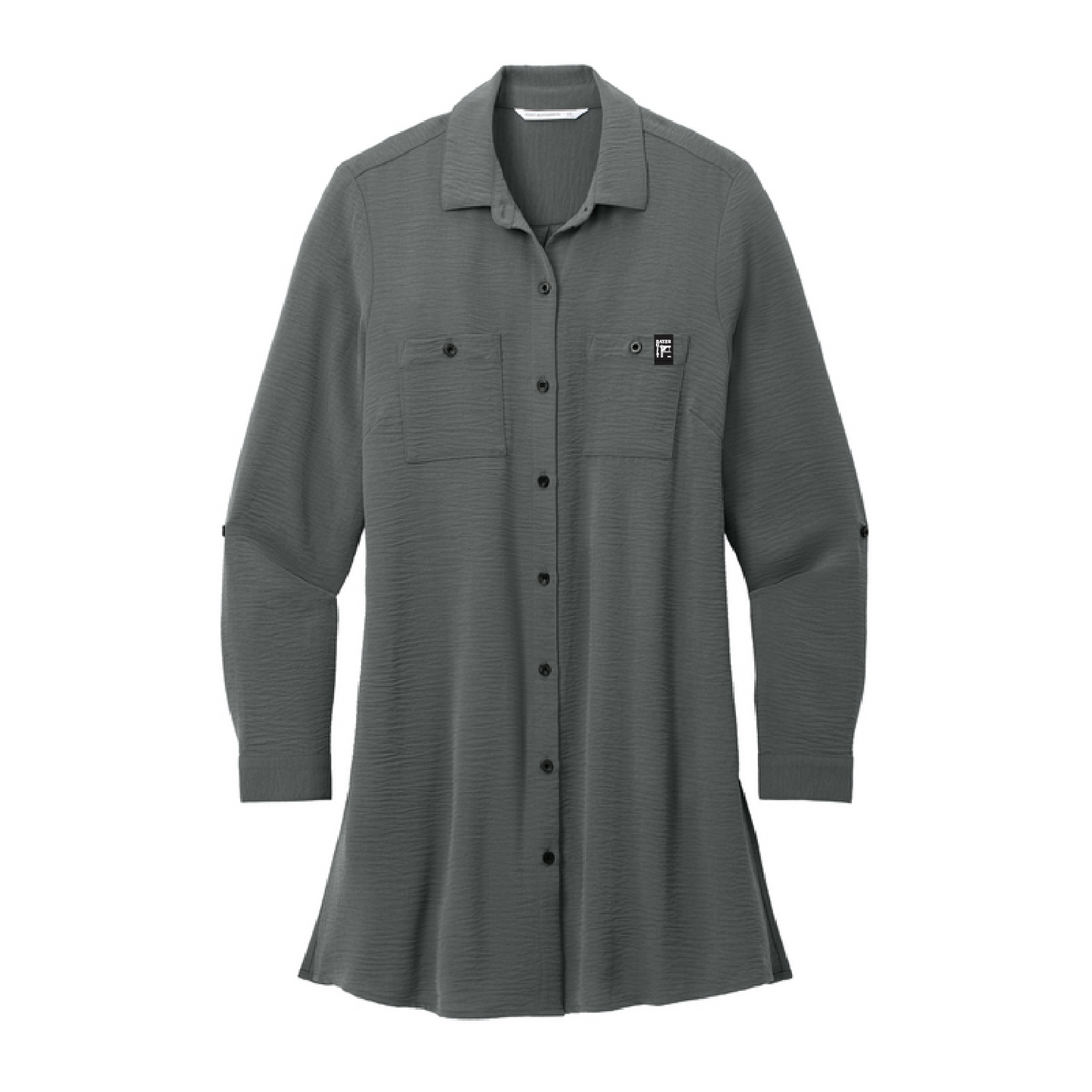 Bayer Built Seasonal Women's Textured Crepe Long Tunic