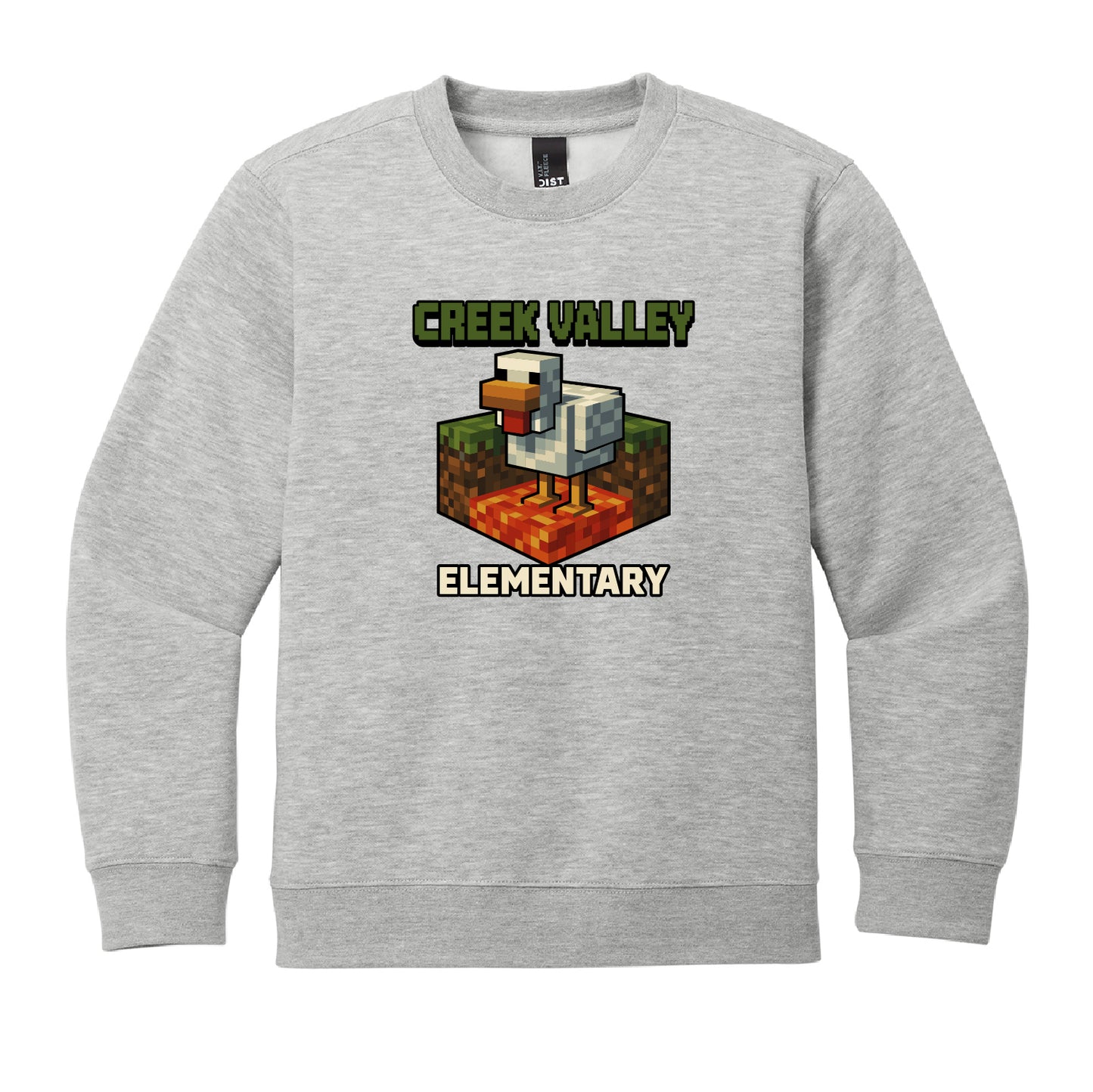 Creek Valley Youth VIT Fleece Crewneck Lava Chicken