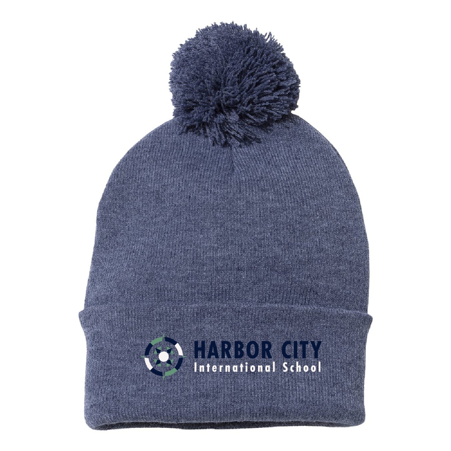 Harbor City Pom-Pom Cuffed Beanie