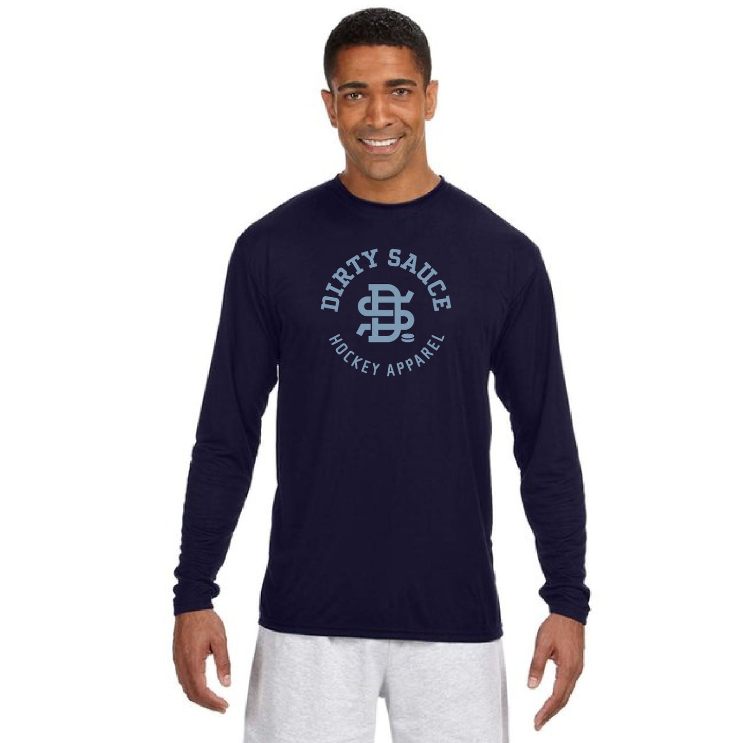 Dirty Sauce Hockey Unisex Cooling Performance Long Sleeve T-shirt (Design 1)