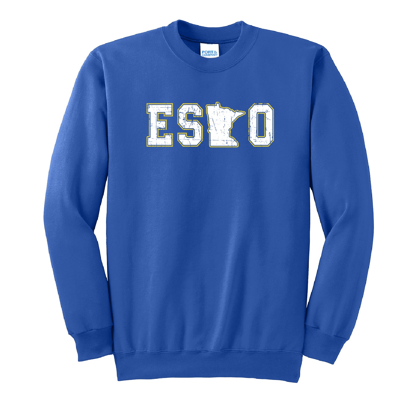 Esko United Essential Fleece Crewneck Sweatshirt (Tall Sizing Included)
