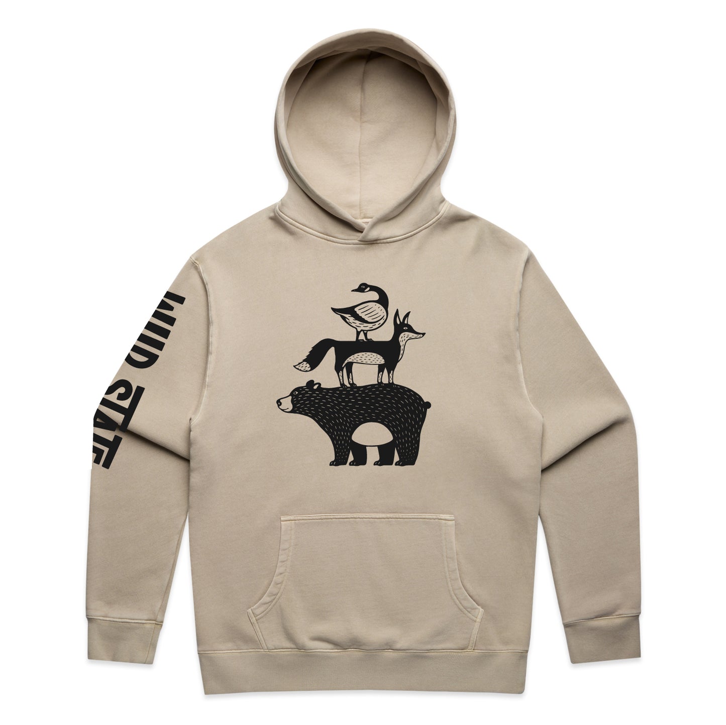 Wild State Ascolour Fade Taupe Hoodie