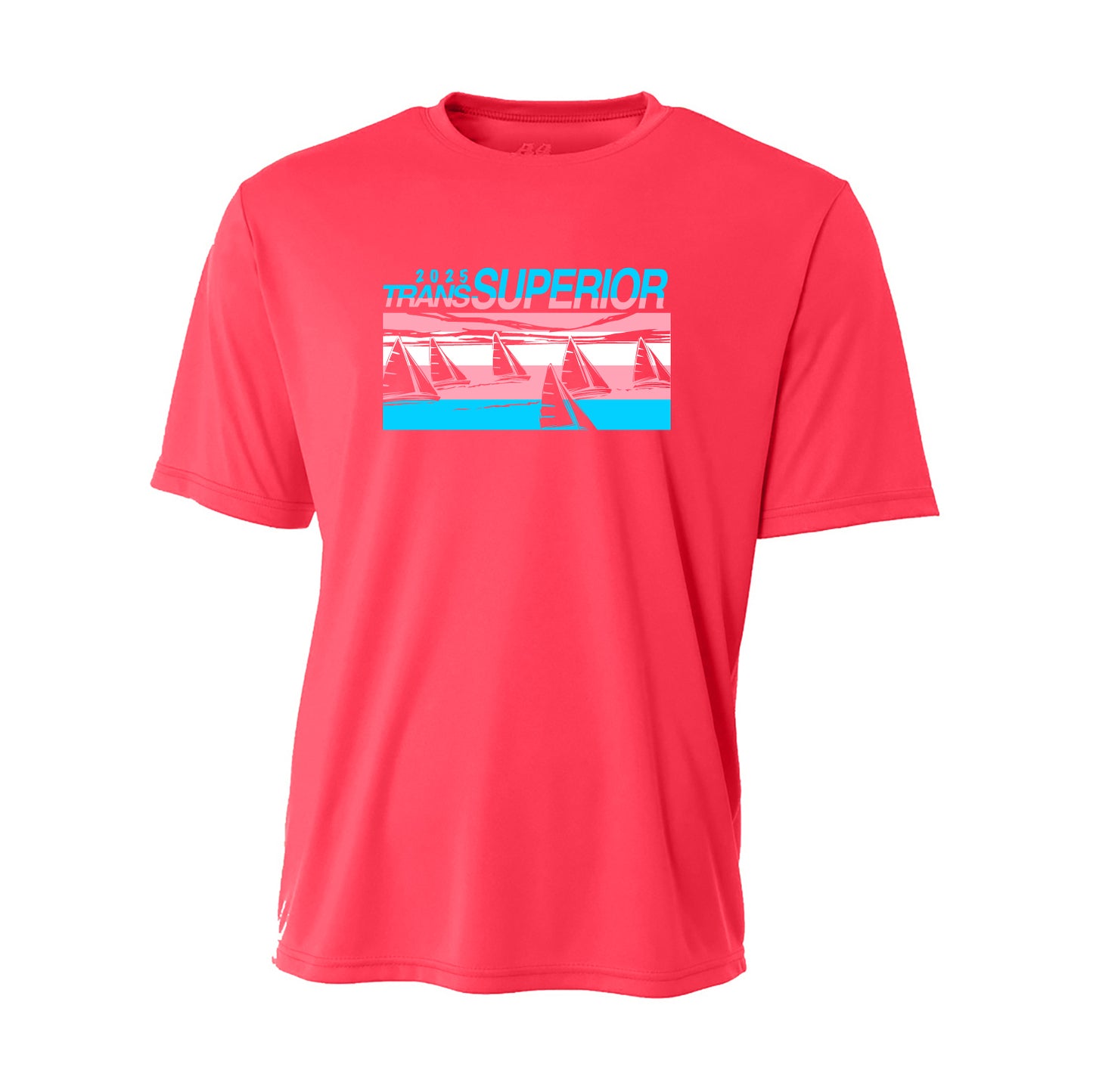 Trans Superior Yacht Race Cooling Performance Short Sleeve Tee (Trans Pride)