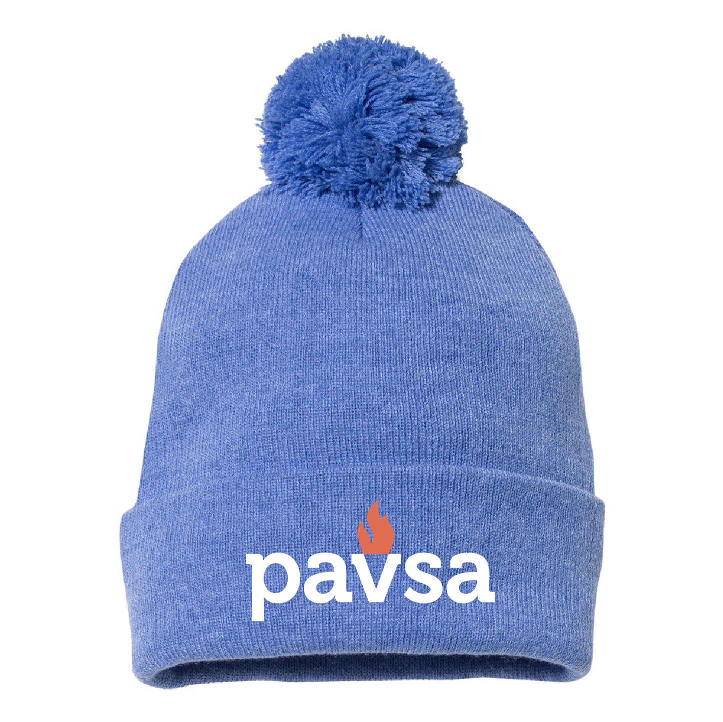 PAVSA Pom-Pom Cuffed Beanie
