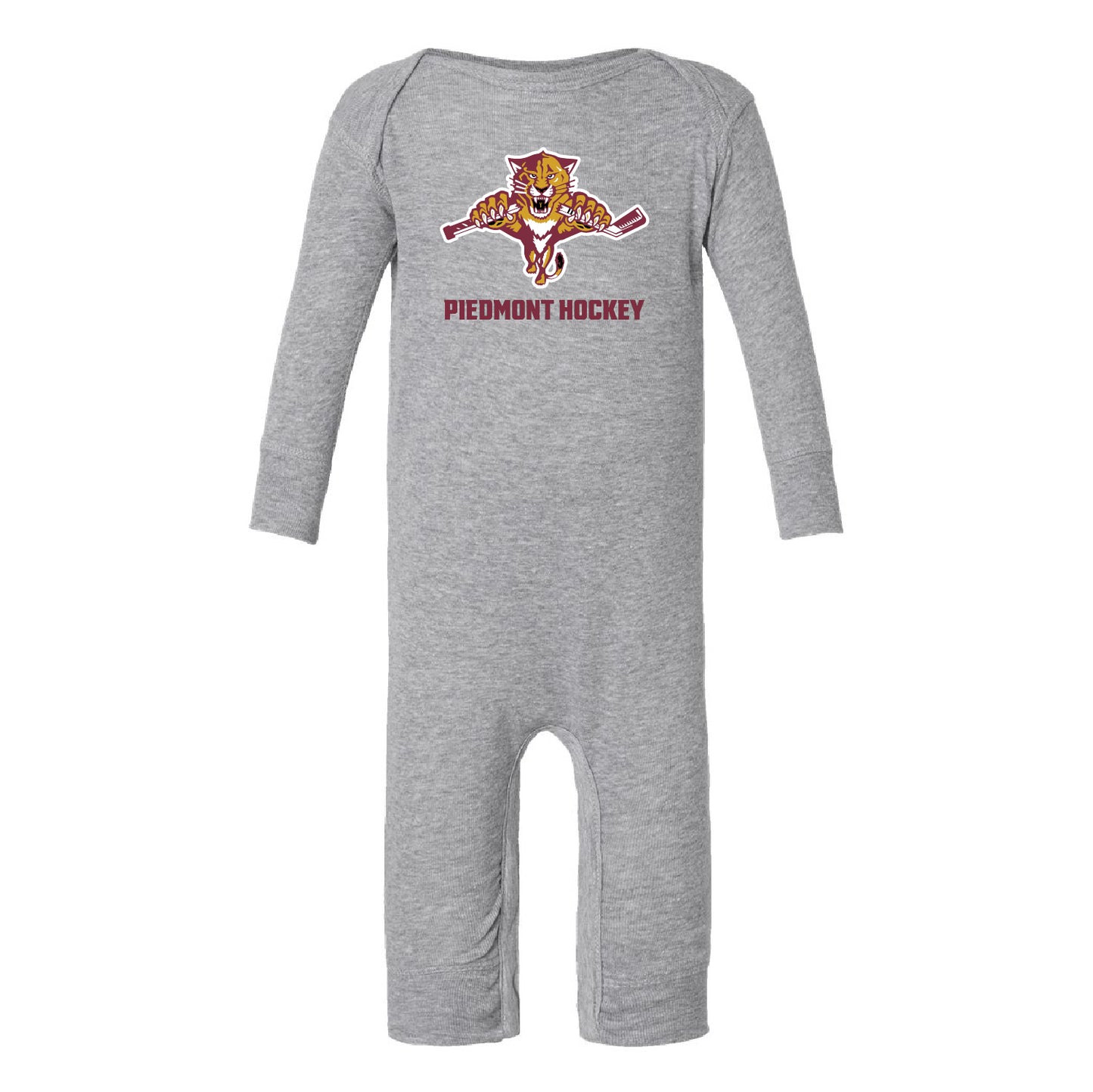 Piedmont Hockey Infant Long Legged Baby Rib Bodysuit