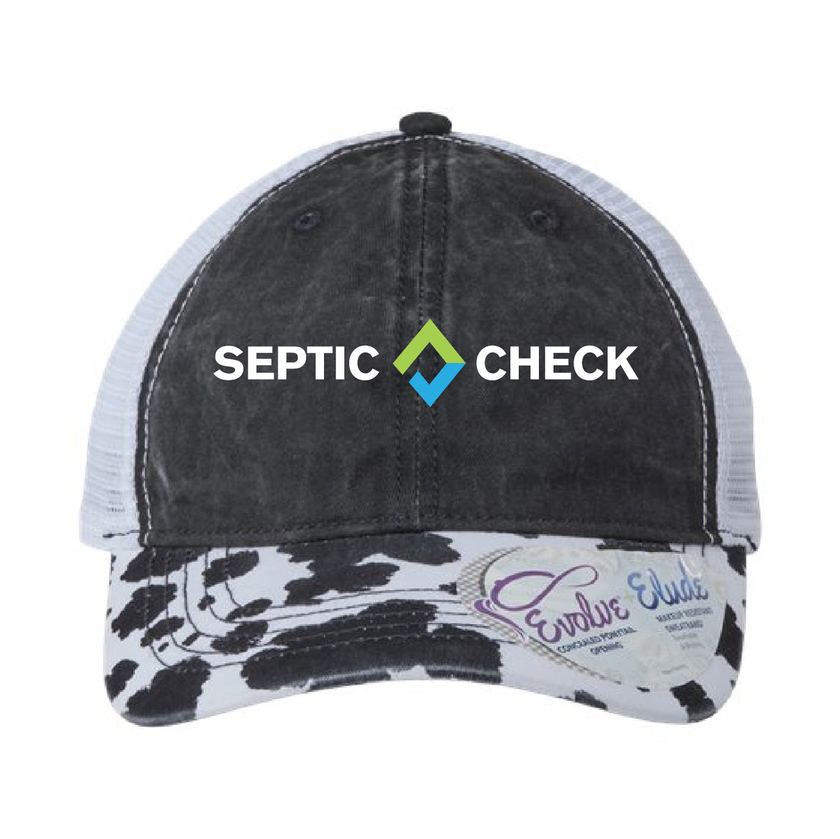 Septic Check Women's Printed Bill with Mesh Back Cap