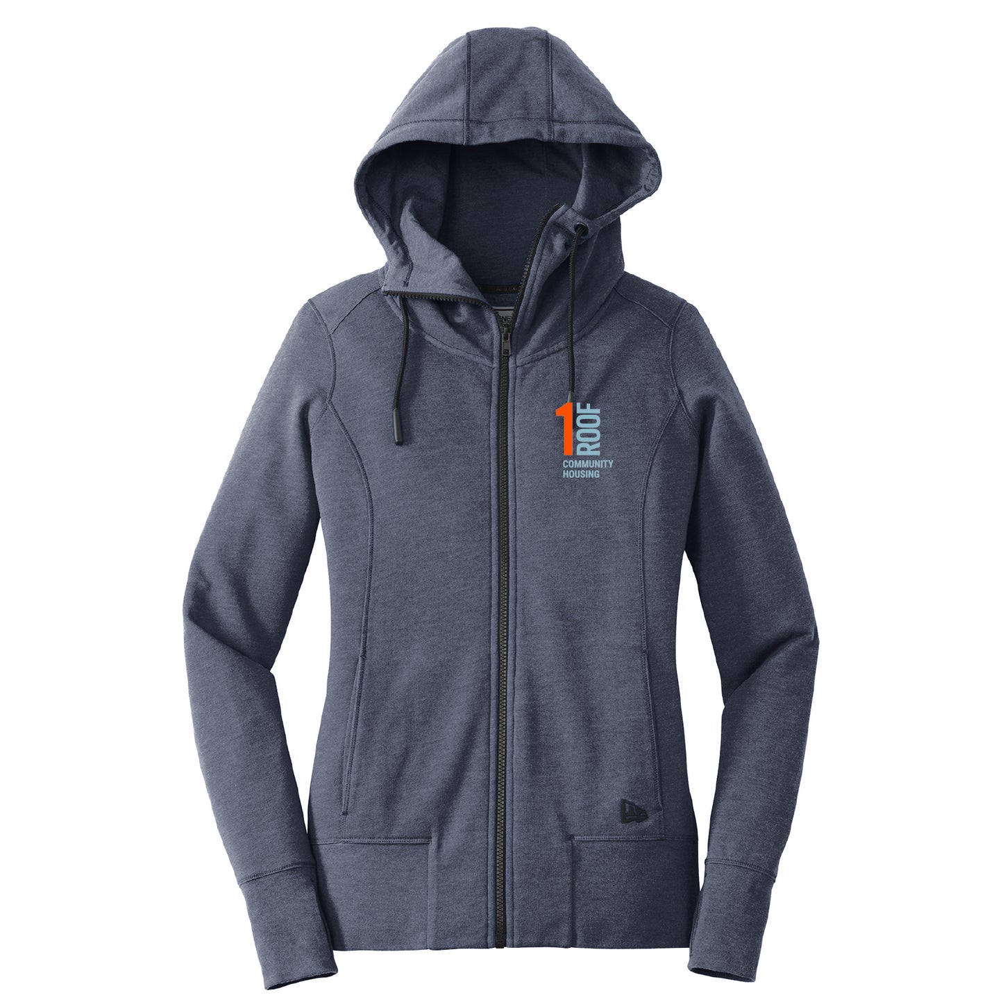 1Roof Women's Tri-Blend Fleece Full-Zip Hoodie