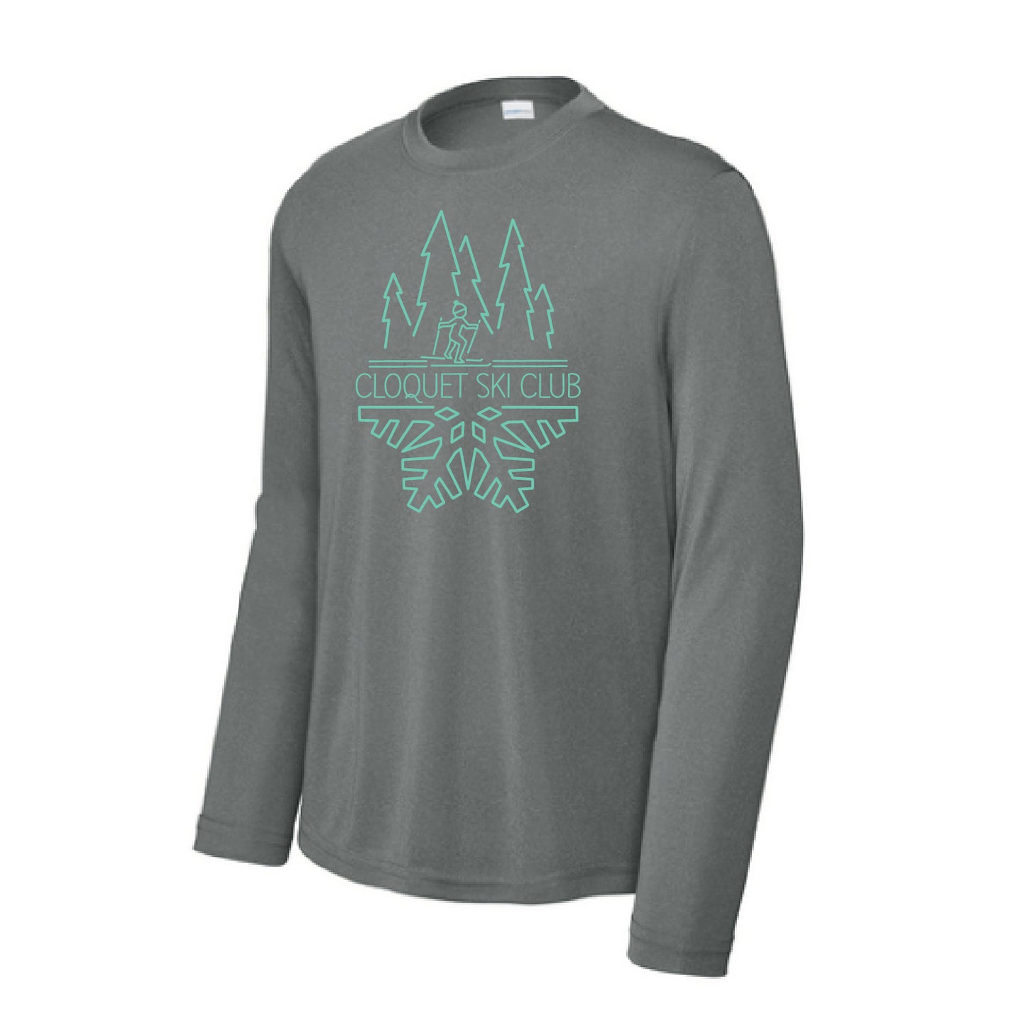 Cloquet Nordic Ski Club Youth Long Sleeve PosiCharge® Competitor™ Tee