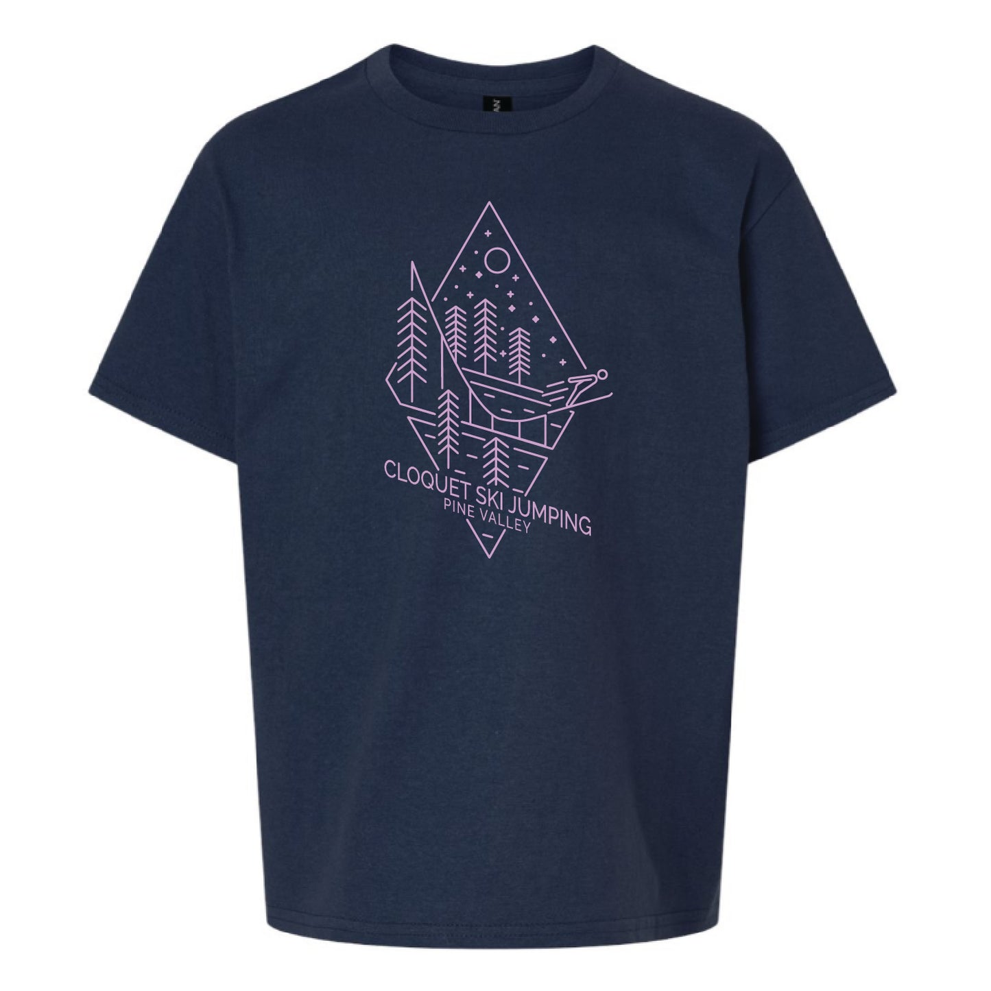 Cloquet Nordic Ski Club Youth Ultra Cotton® T-Shirt (Lavender)