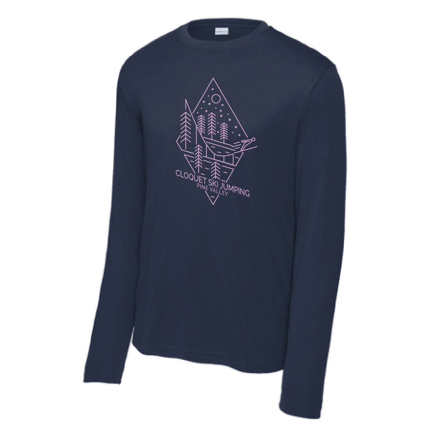 Cloquet Nordic Ski ClubLong Sleeve PosiCharge® Competitor™ Tee (Lavender)
