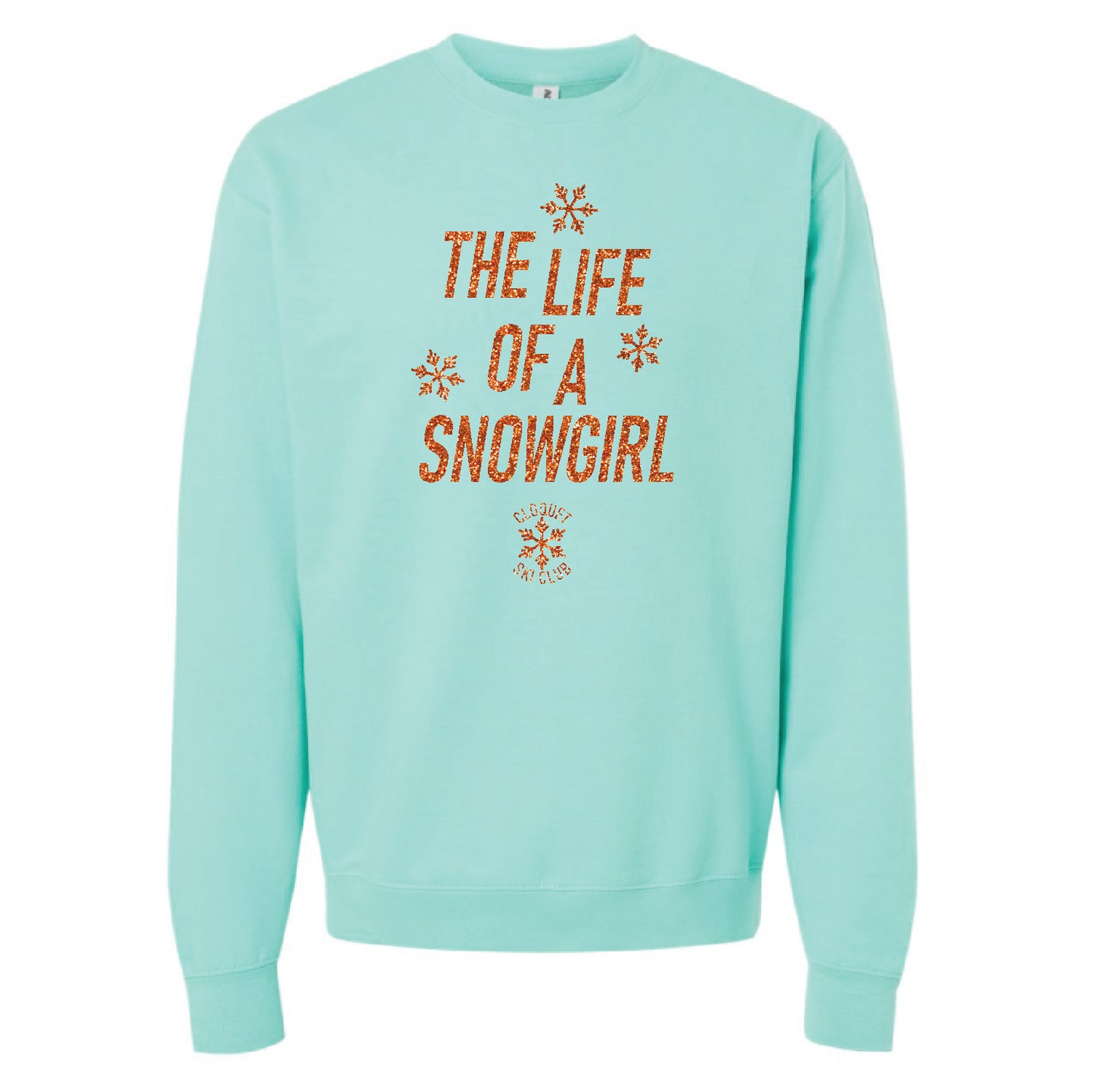 Cloquet Nordic Ski Club Unisex Midweight Crewneck (Life of a Snowgirl)