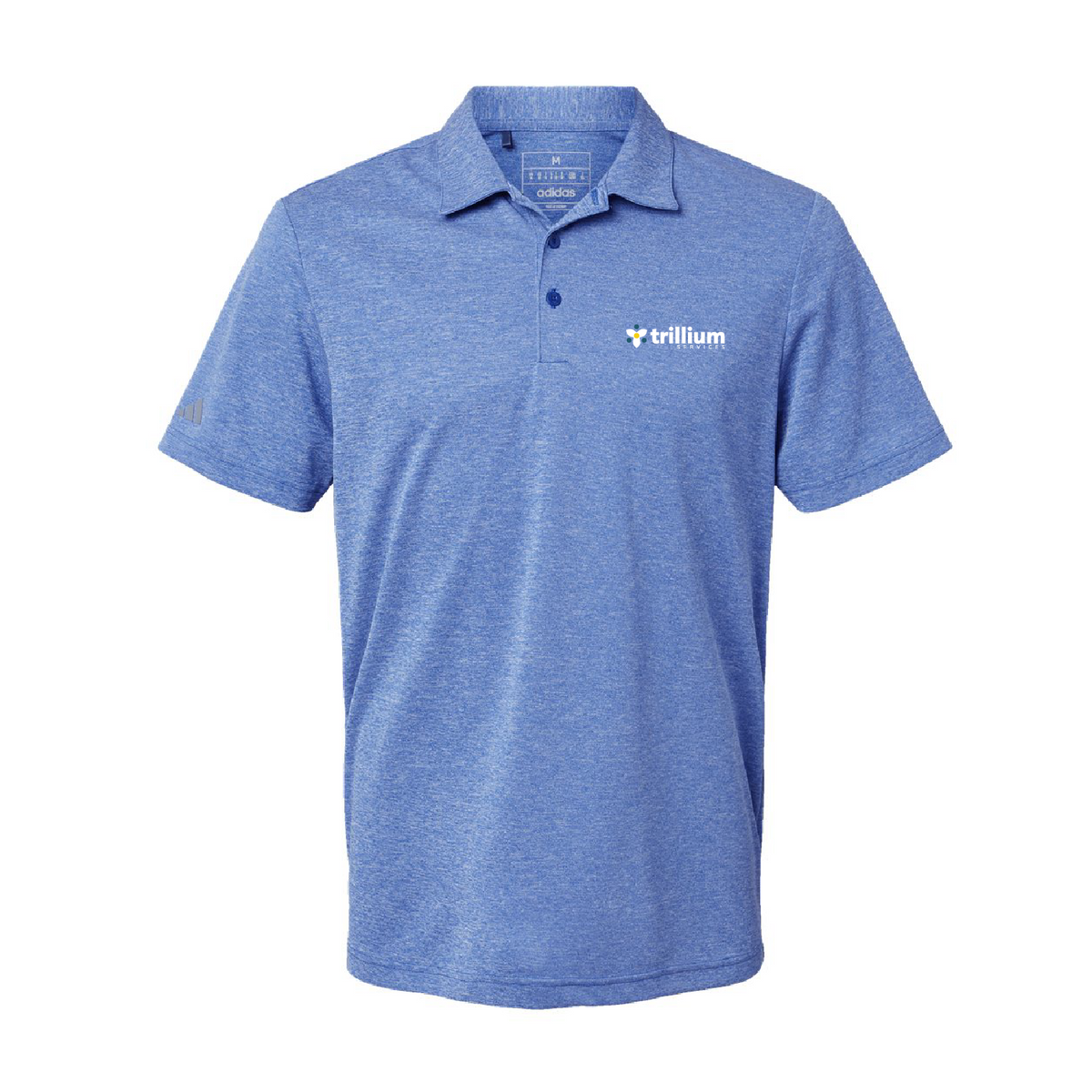 Trillium Services Adidas Heathered Polo