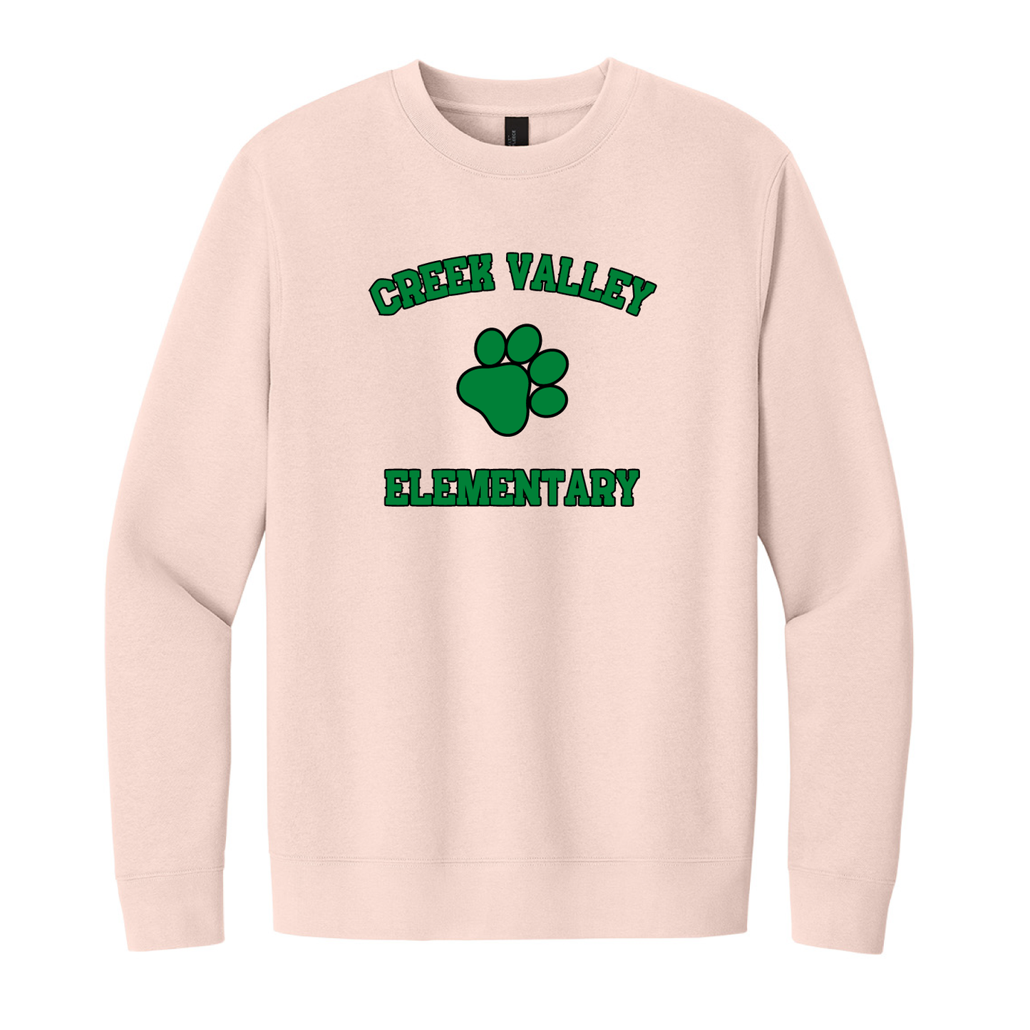 Creek Valley Elementary Unisex Fleece Crew Classic