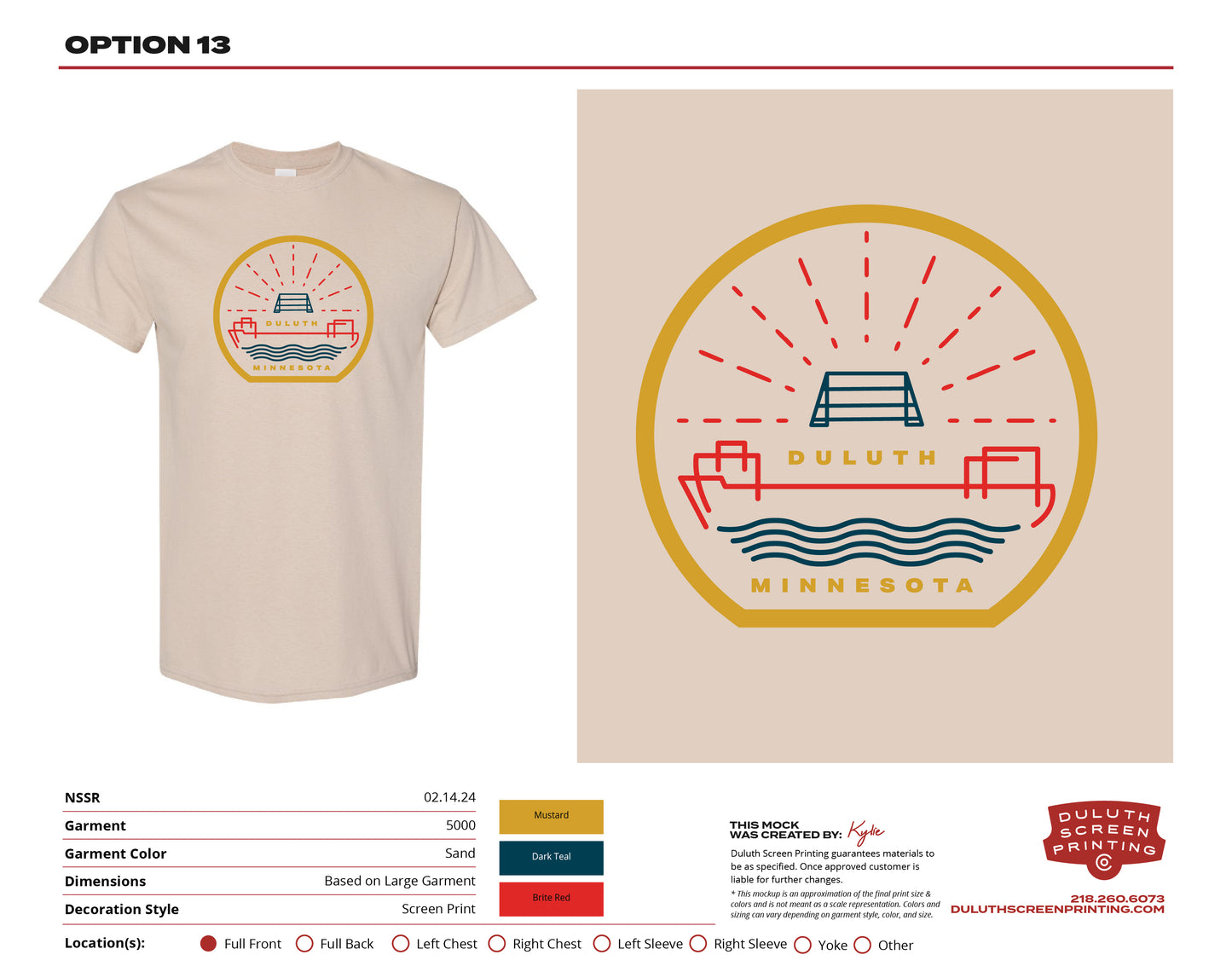 NSSRR Ship Bridge Duluth Sand Heavy Blend Tee