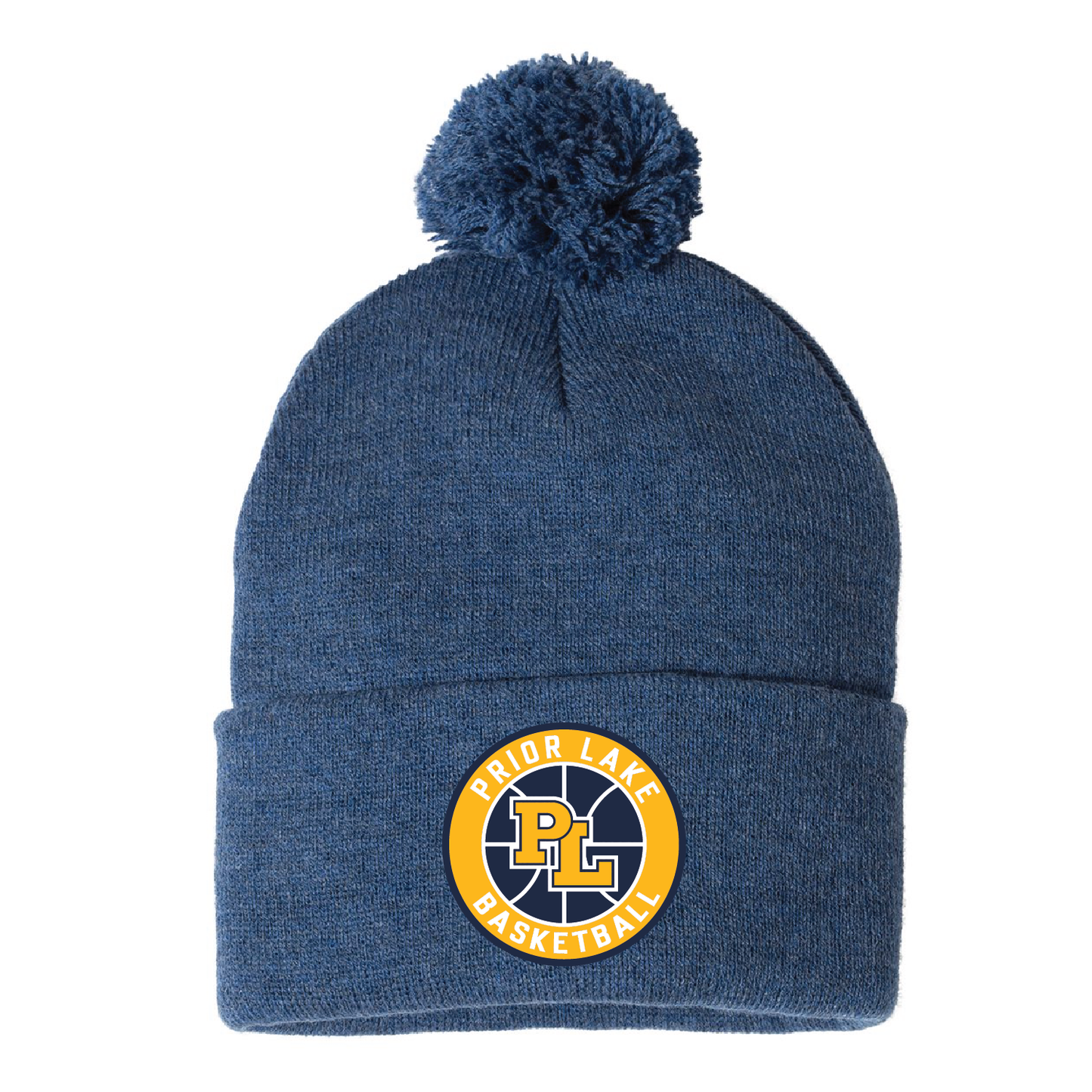 Prior Lake Basketball 12" Pom-Pom Cuffed Beanie