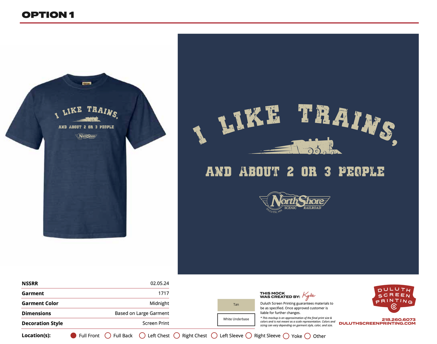 NSSRR I Like Trains Comfort Colors Heavyweight Ring Spun Tee