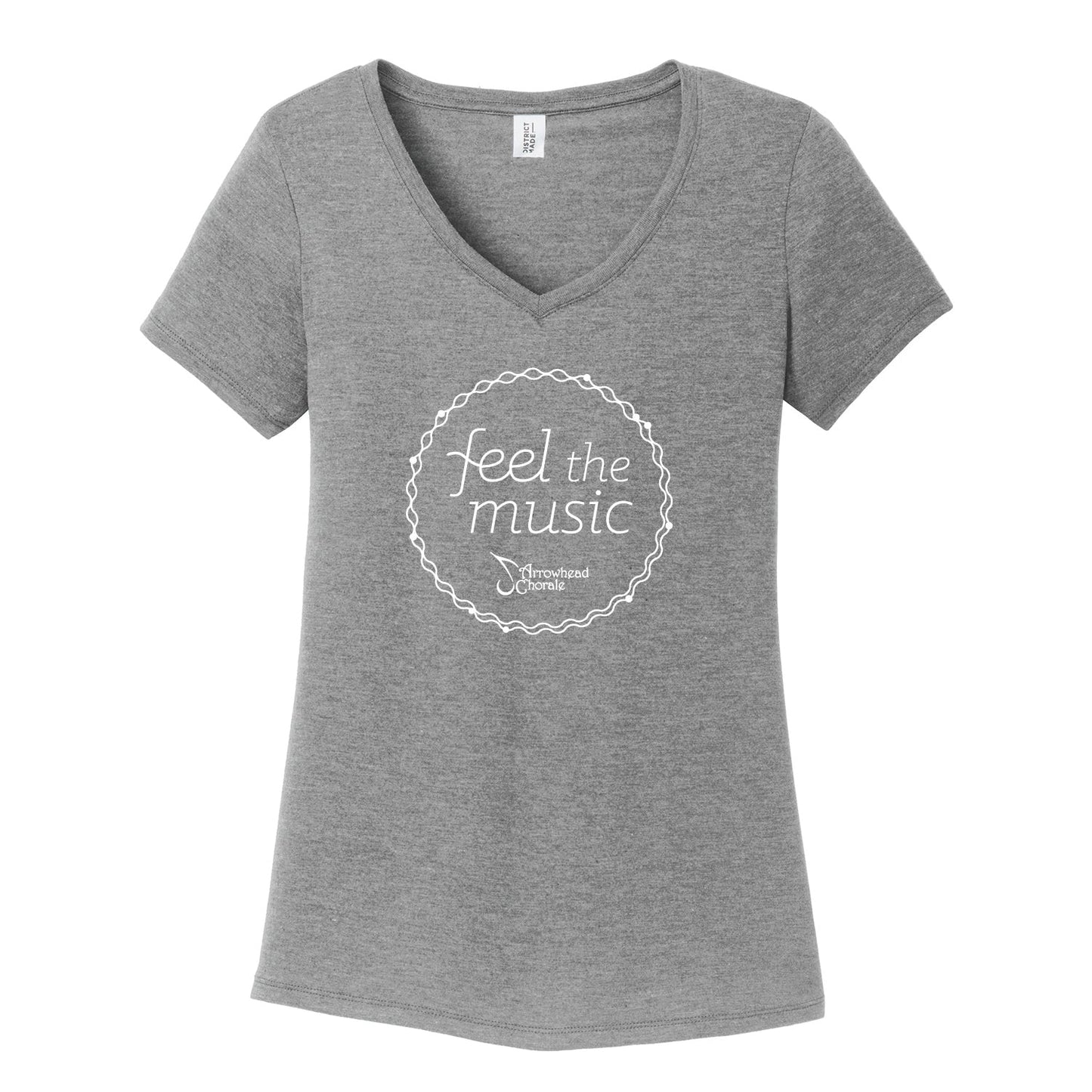 Arrowhead Chorale Women’s Feel the Music V-Neck Tee - DSP On Demand