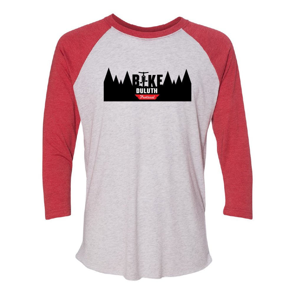 Bike Duluth Festival Unisex Tri-Blend 3/4-Sleeve Raglan Tee - DSP On Demand