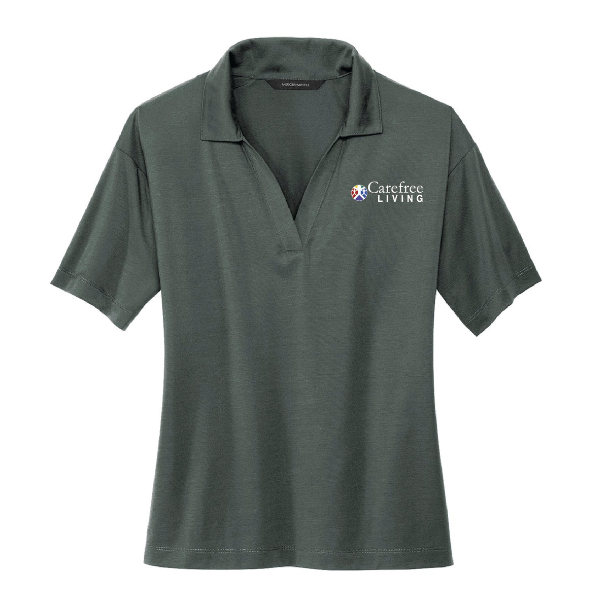 Carefree Living Women’s Stretch Jersey Polo - DSP On Demand