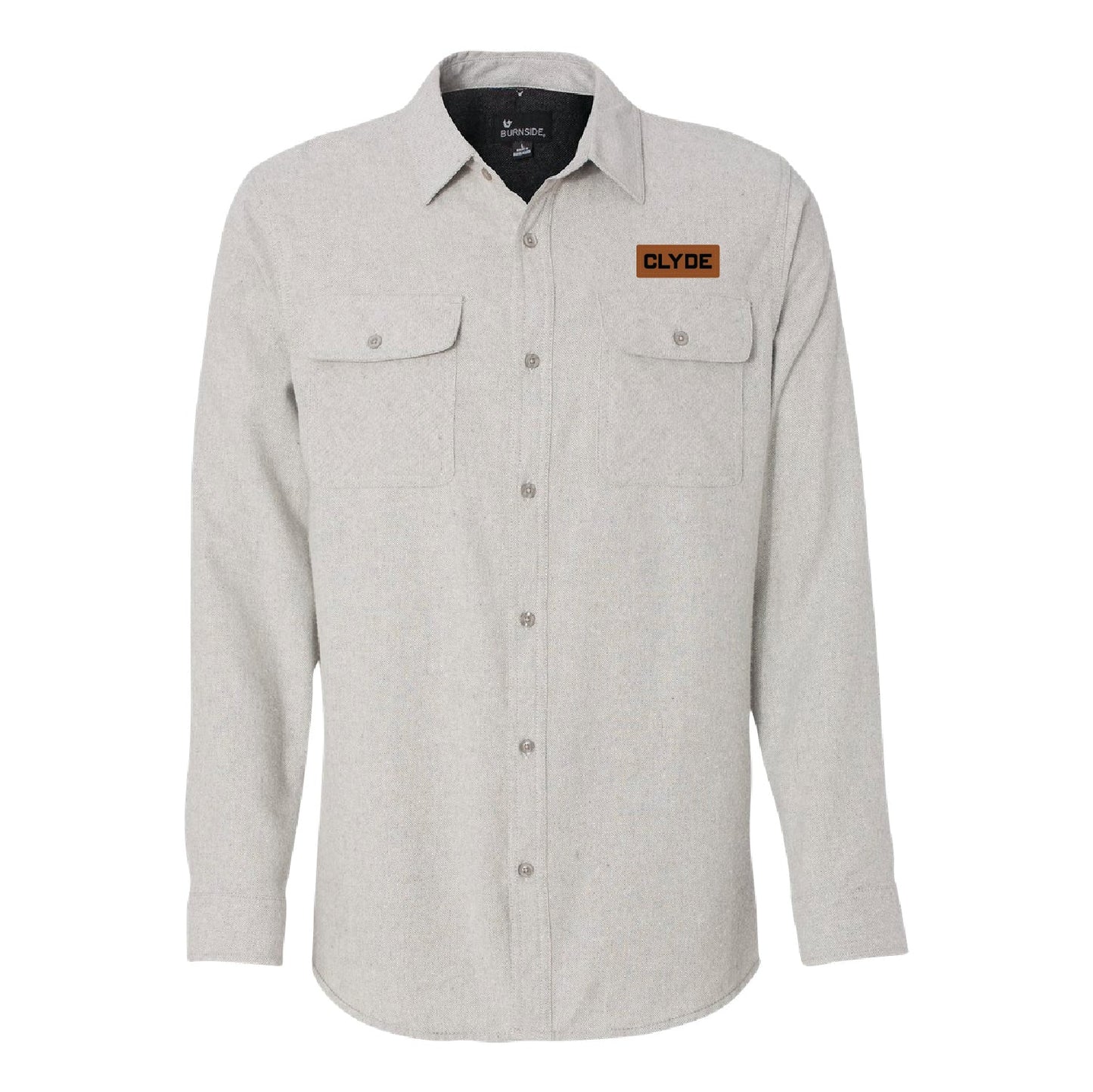 Clyde Solid Long Sleeve Flannel Shirt - DSP On Demand