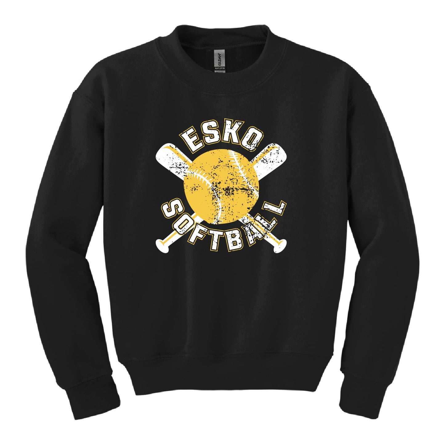 Esko Softball Youth Heavy Blend™ Crewneck Sweatshirt - DSP On Demand